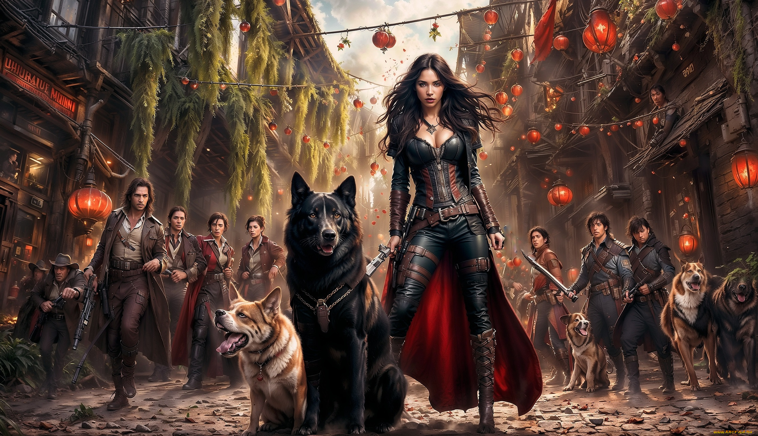 3д, графика, люди, и, животные, , people, and, animals, нейросеть, девушка, люди