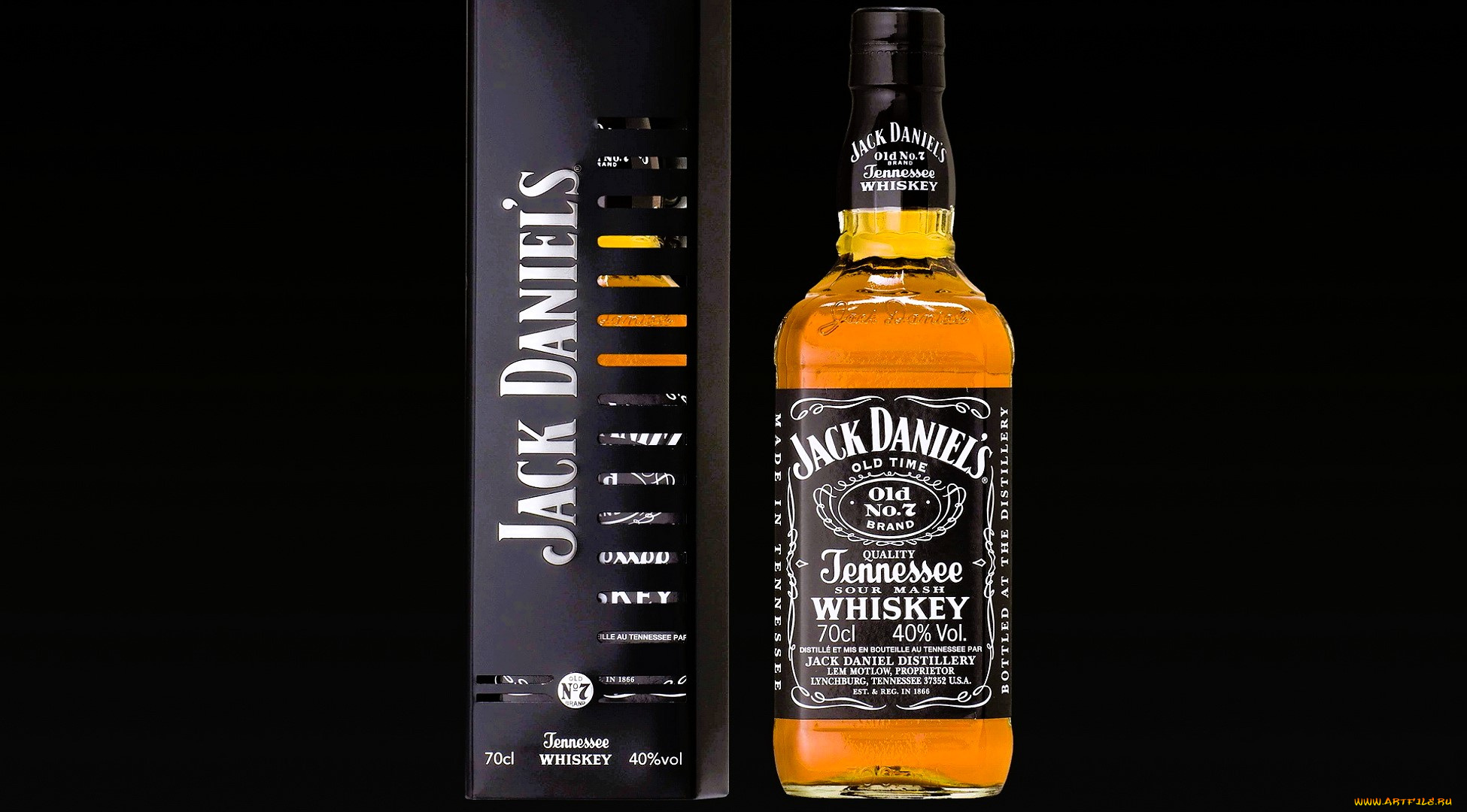 бренды, jack, daniel`s, виски, бутылка, футляр