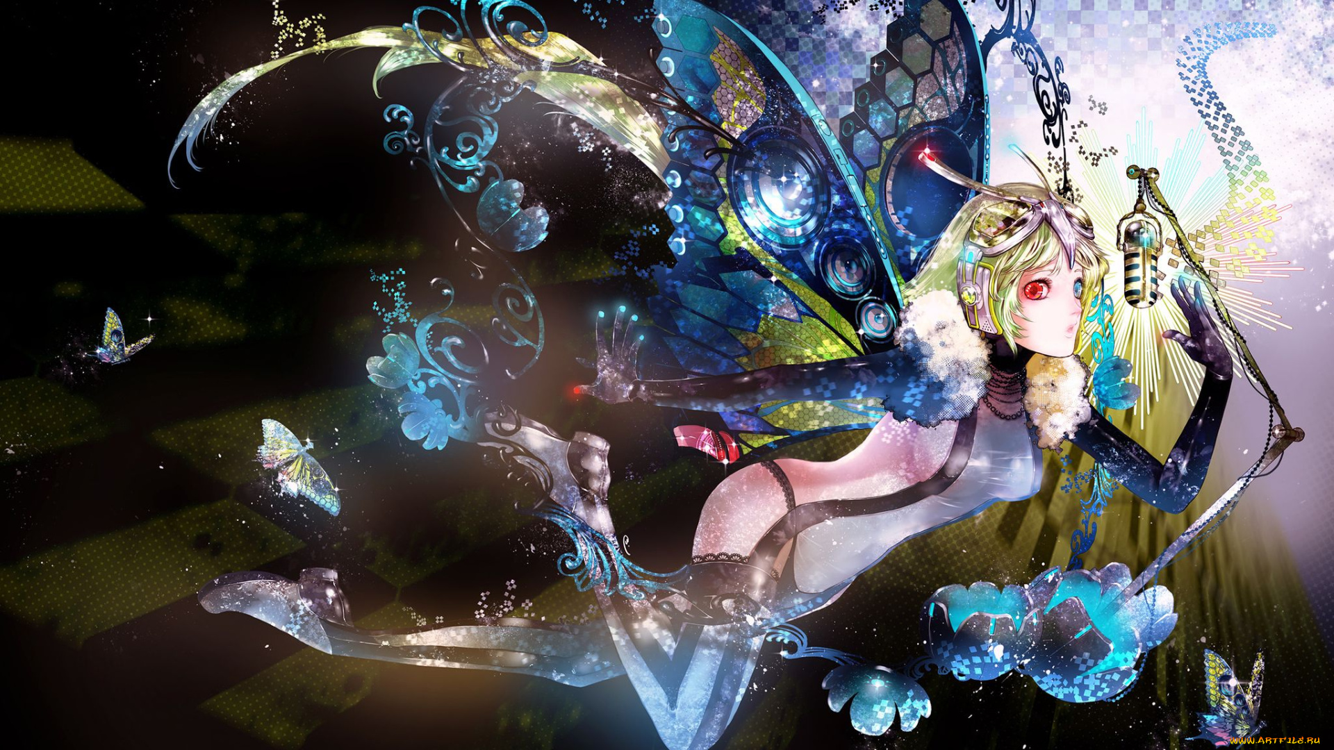 аниме, headphones, instrumental