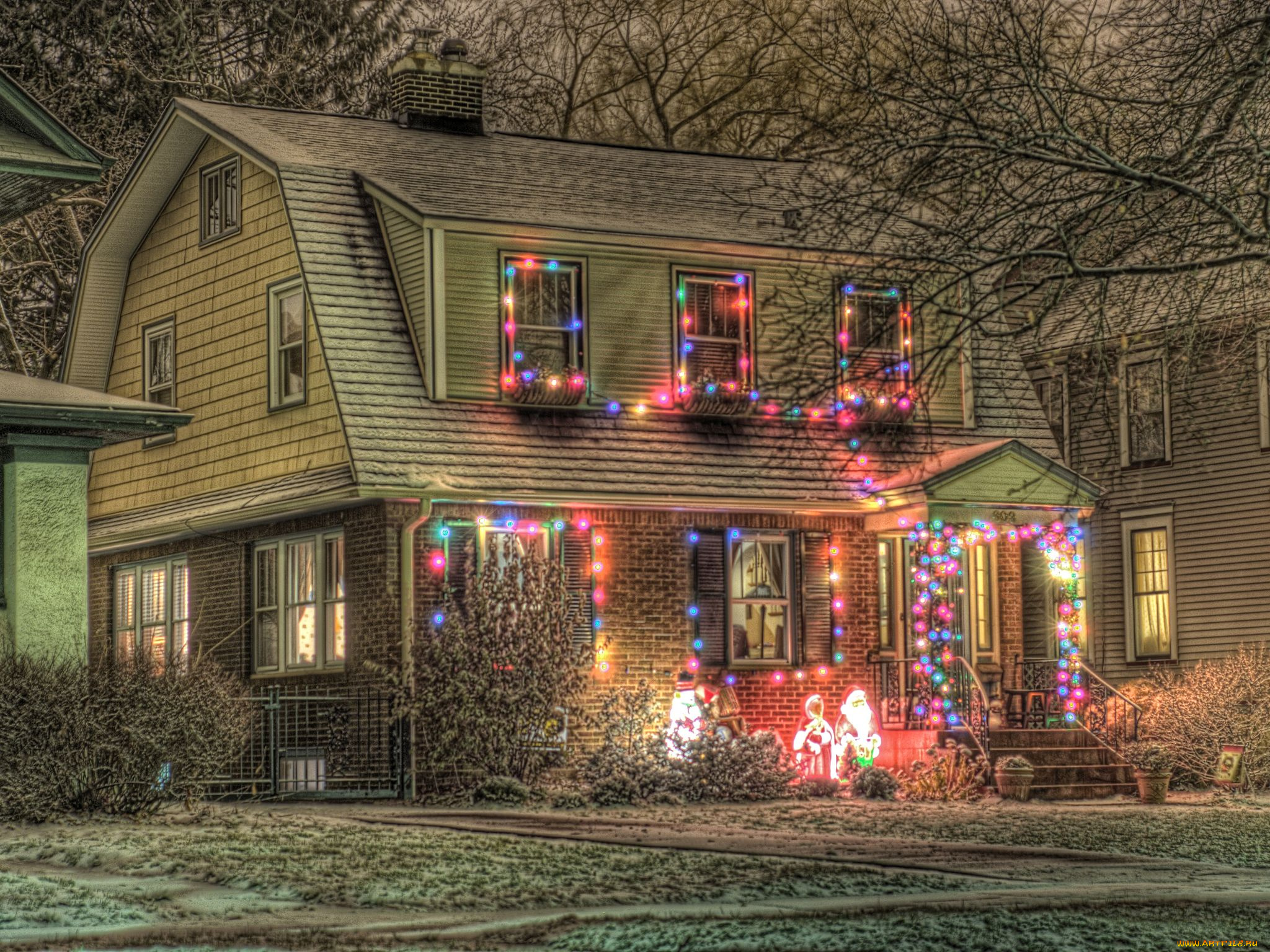 праздничные, новогодние, пейзажи