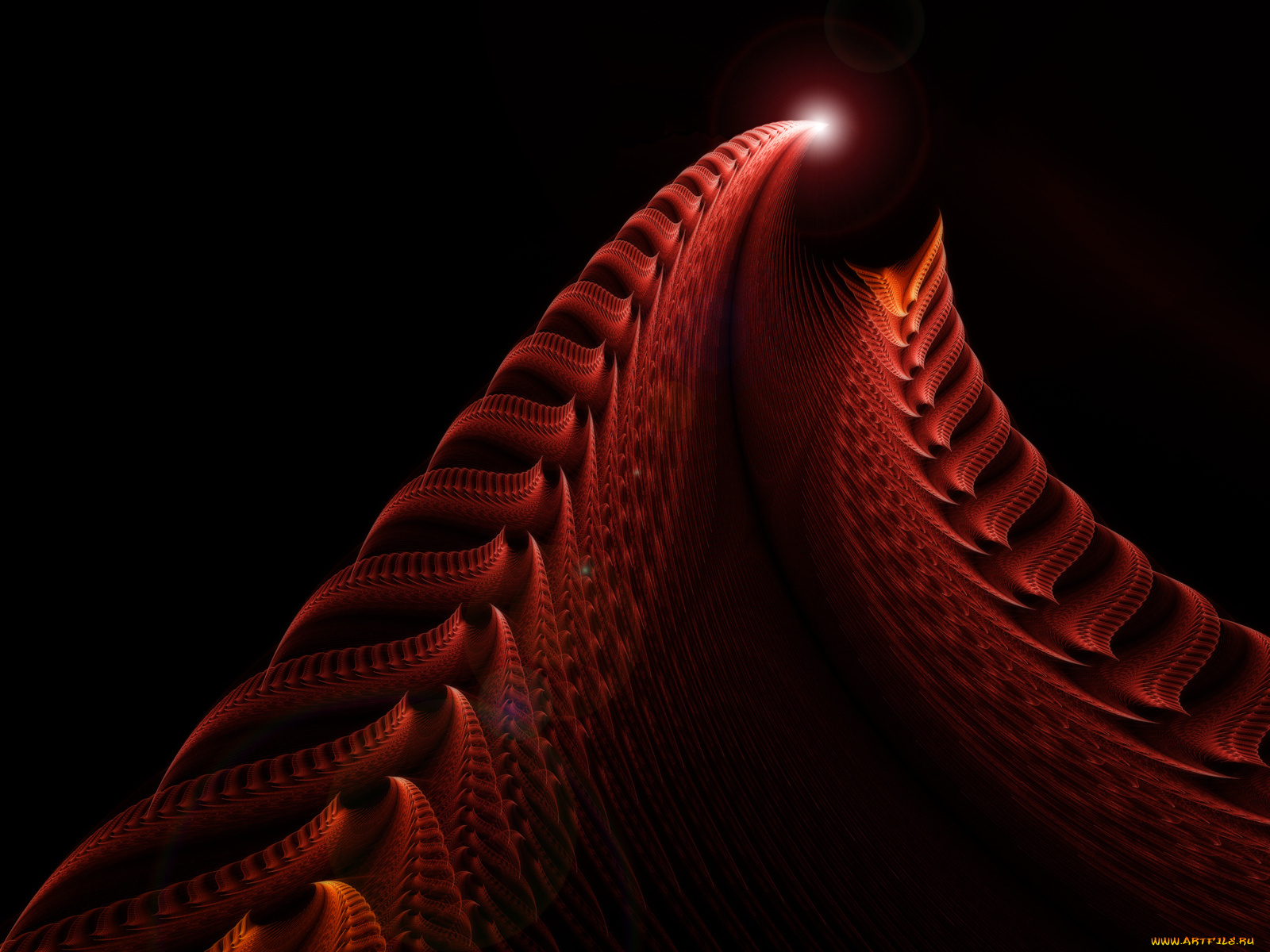 3д, графика, fractal, фракталы, абстракция, фон, тёмный