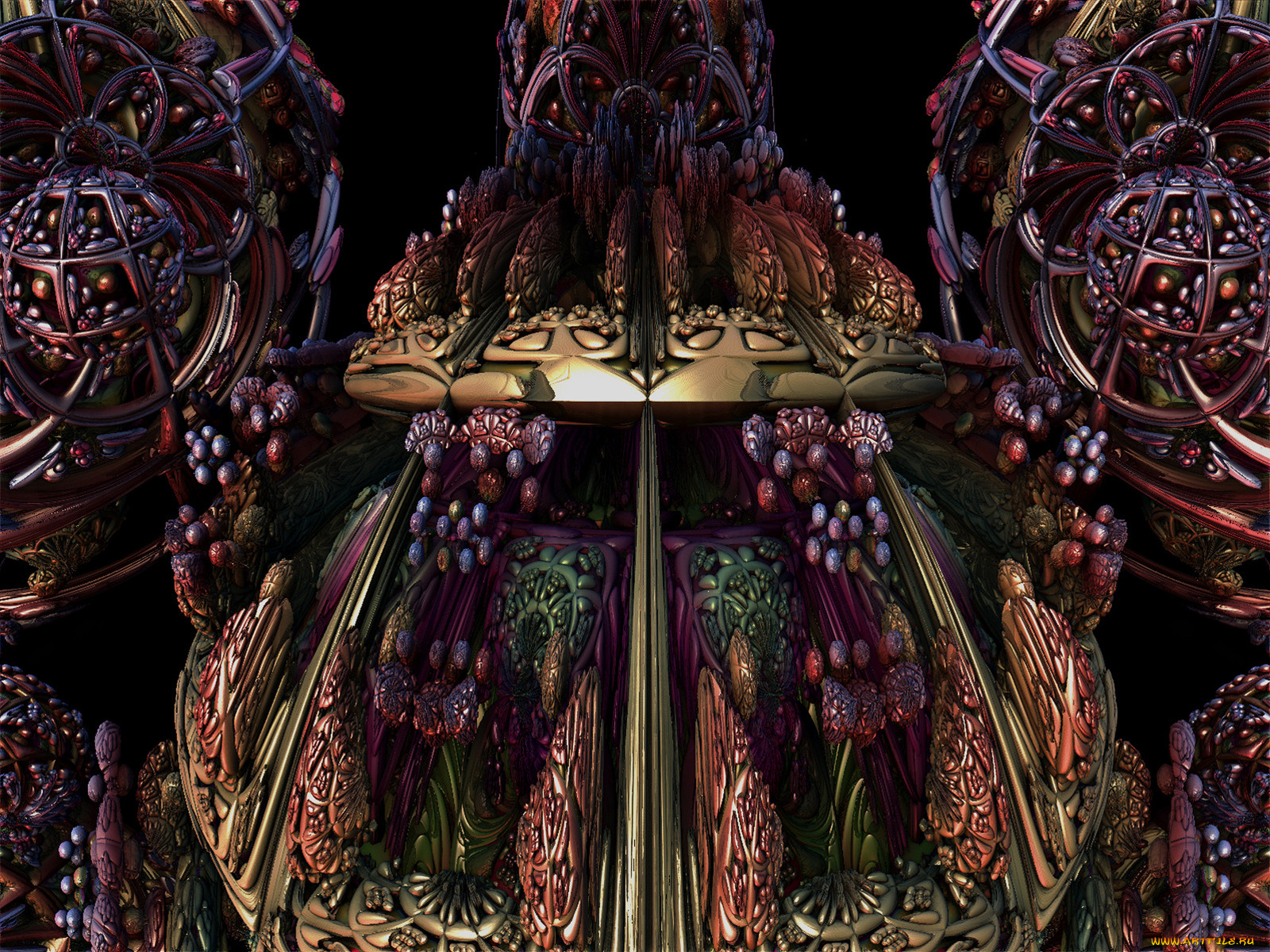 3д, графика, fractal, фракталы, абстракция, узор