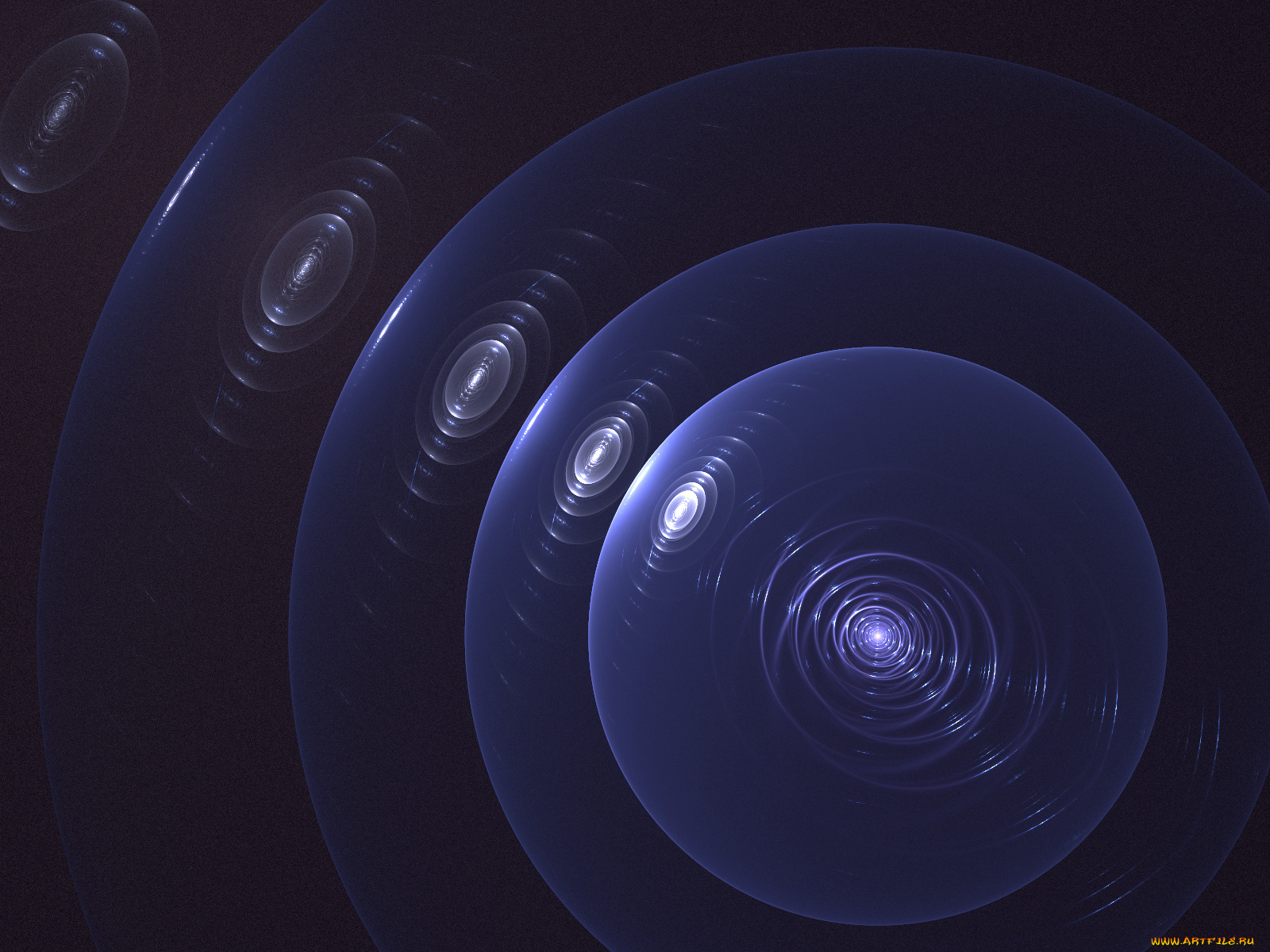 3д, графика, fractal, фракталы, шары, тёмный