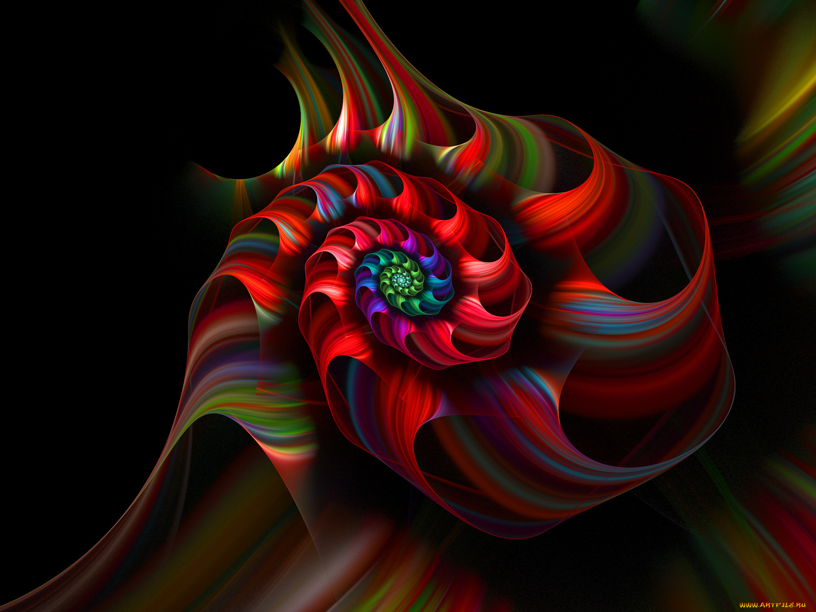 3д, графика, fractal, фракталы, узор, фрактал