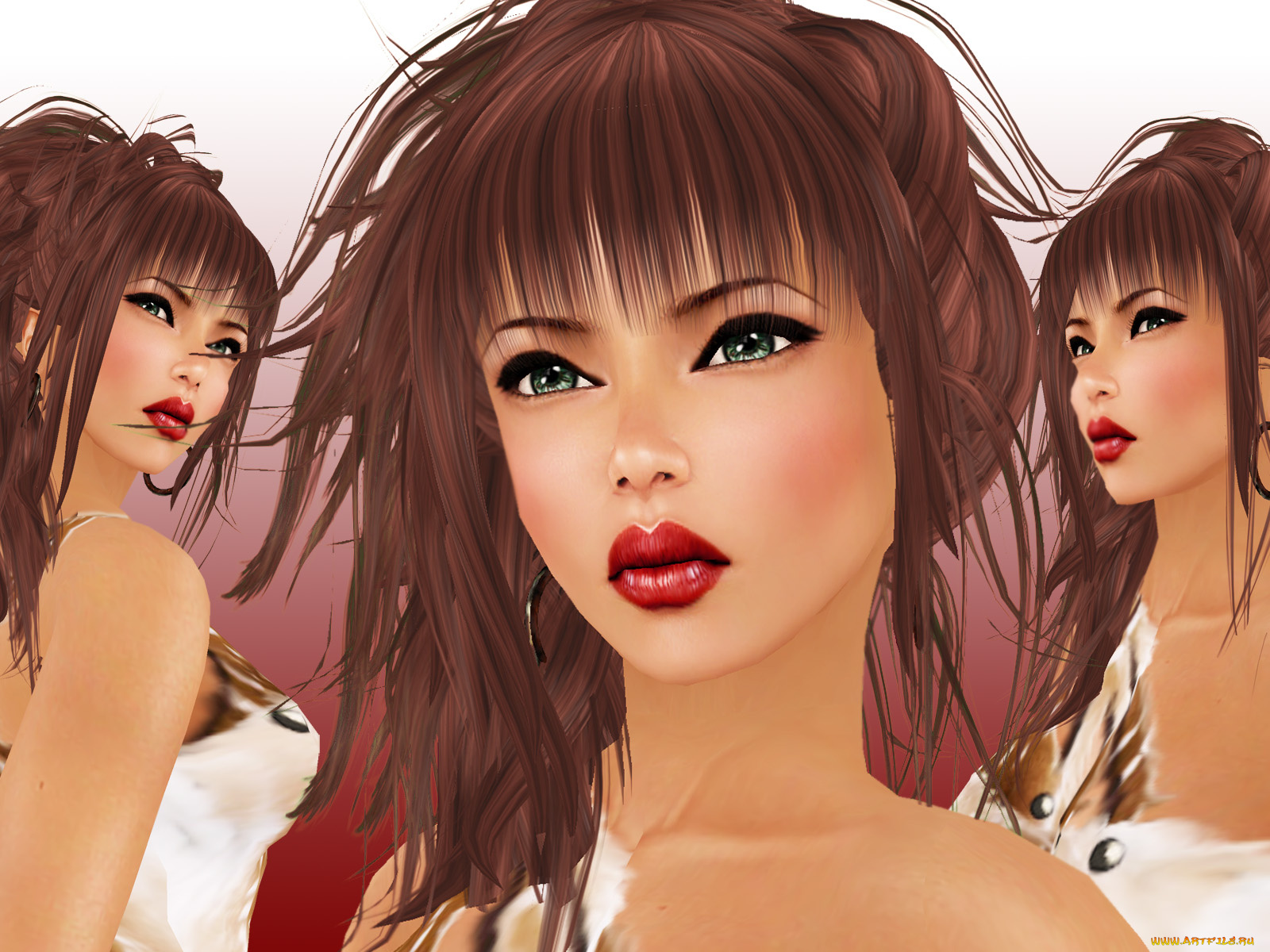 3д, графика, portraits, портрет, лицо