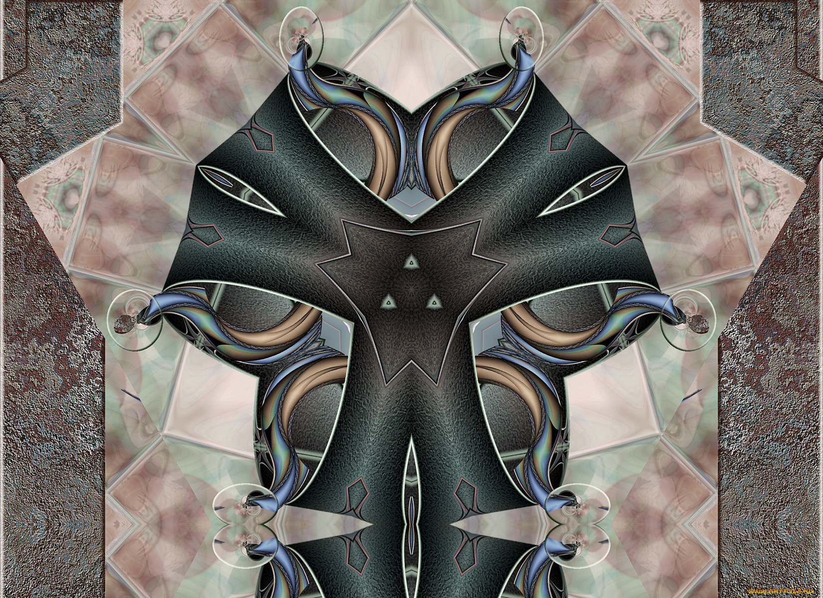 3д, графика, fractal, фракталы, абстракция, узор