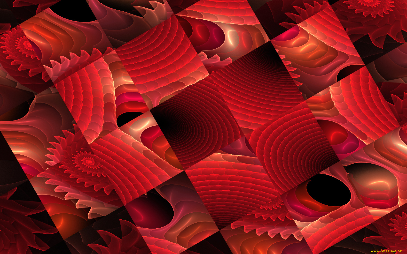 3д, графика, fractal, фракталы, узор, тёмный, абстракция