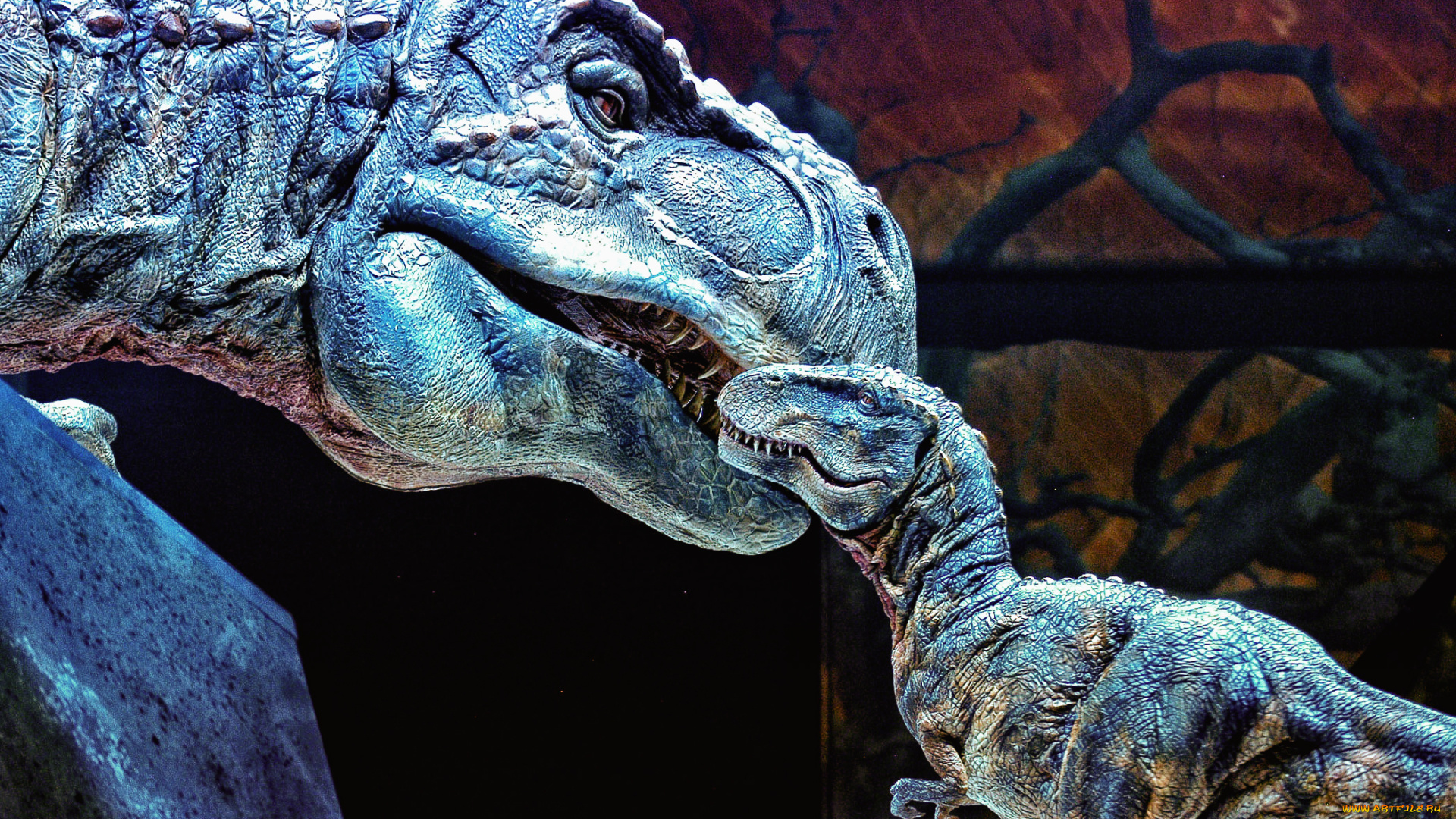 3д, графика, animals, животные, tirex, динозавры