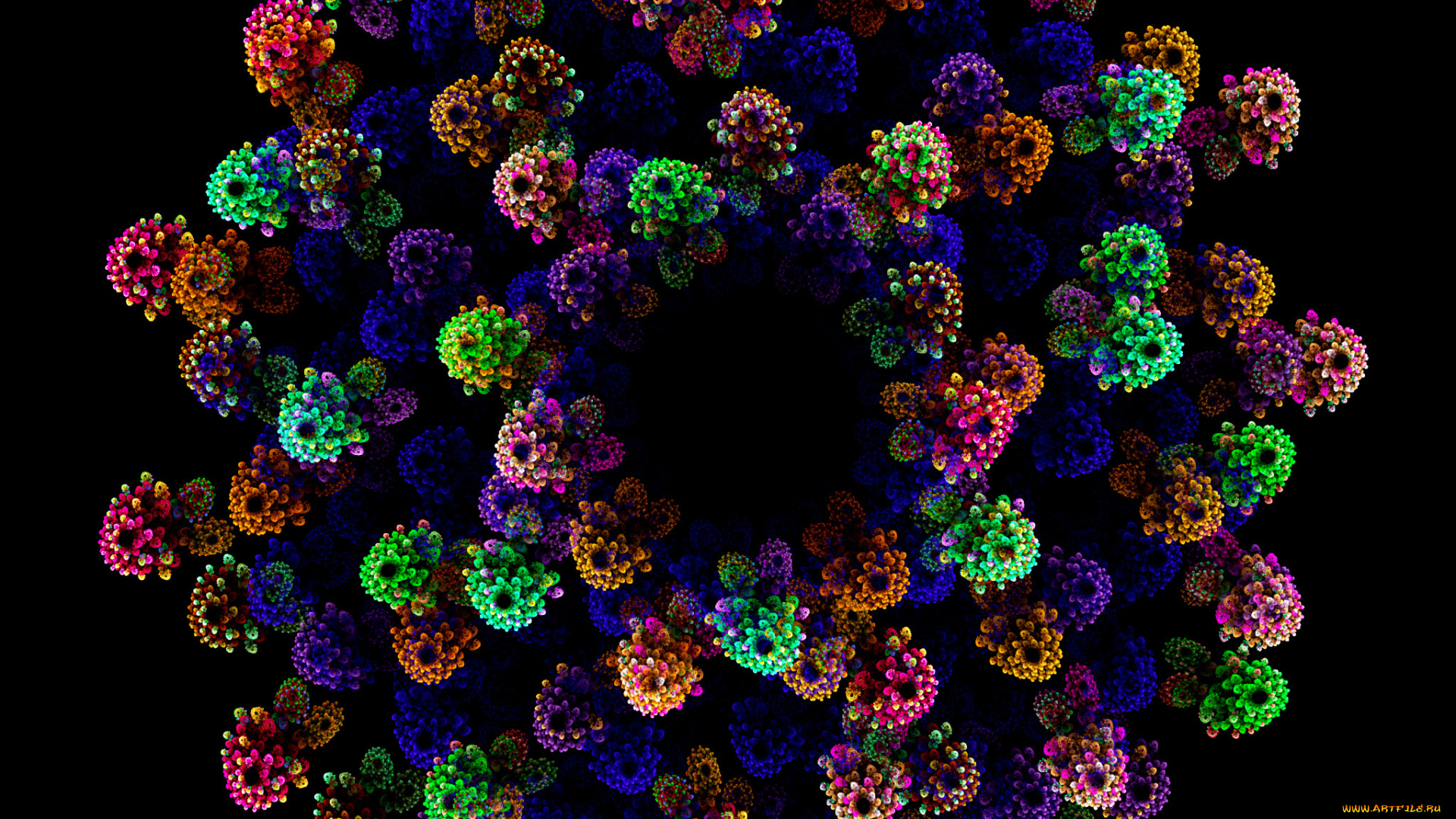 3д, графика, fractal, фракталы, фрактал, тёмный, узор