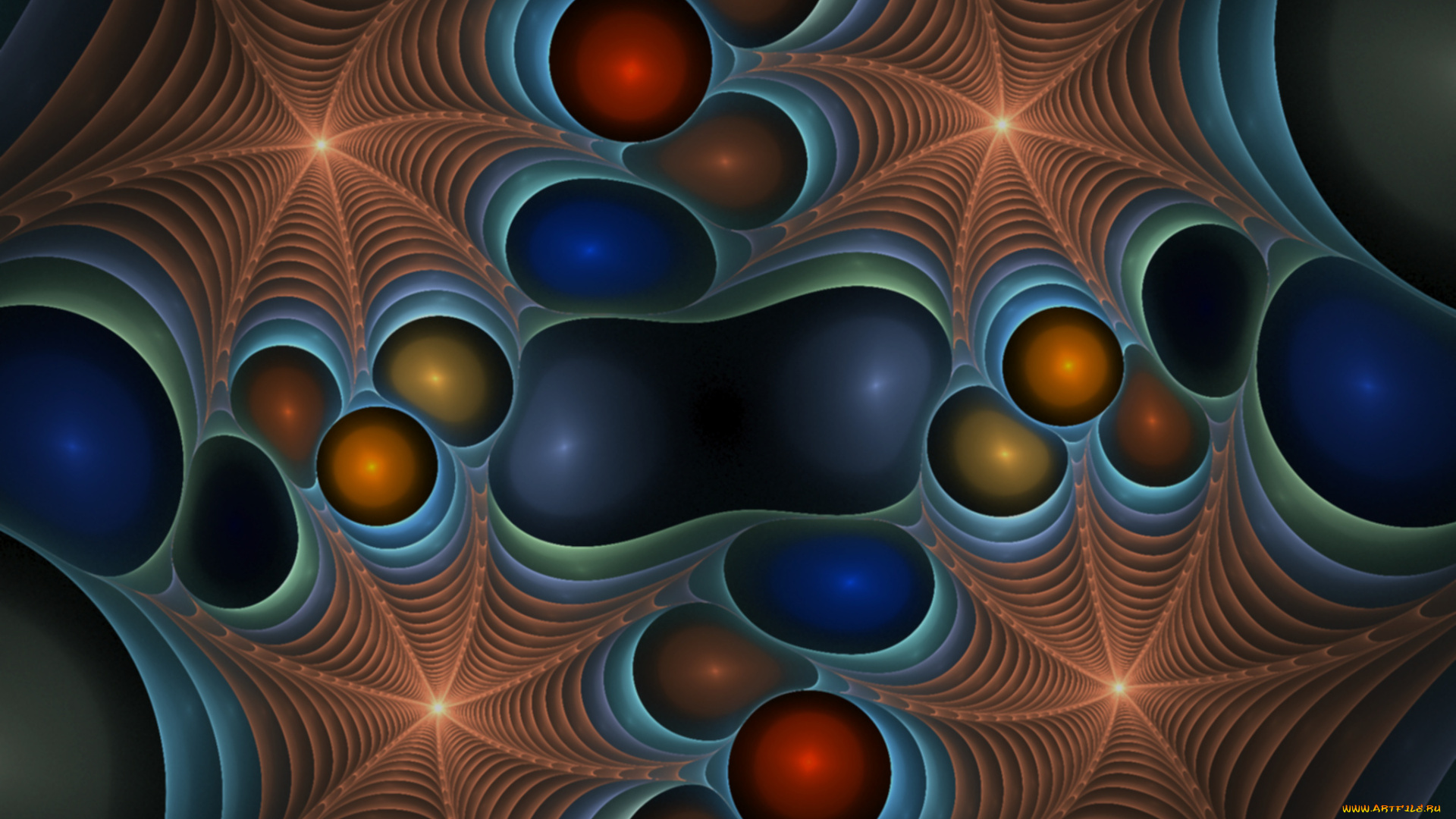 3д, графика, fractal, фракталы, узор, фактал, тёмный