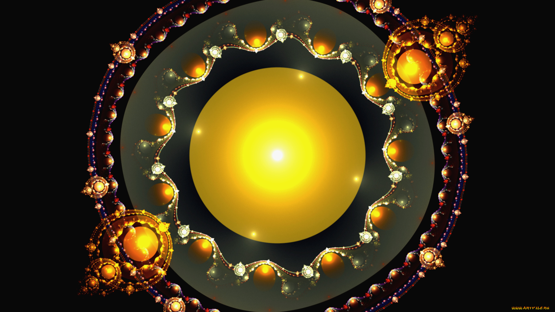 3д, графика, fractal, фракталы, узор, тёмный, абстракция