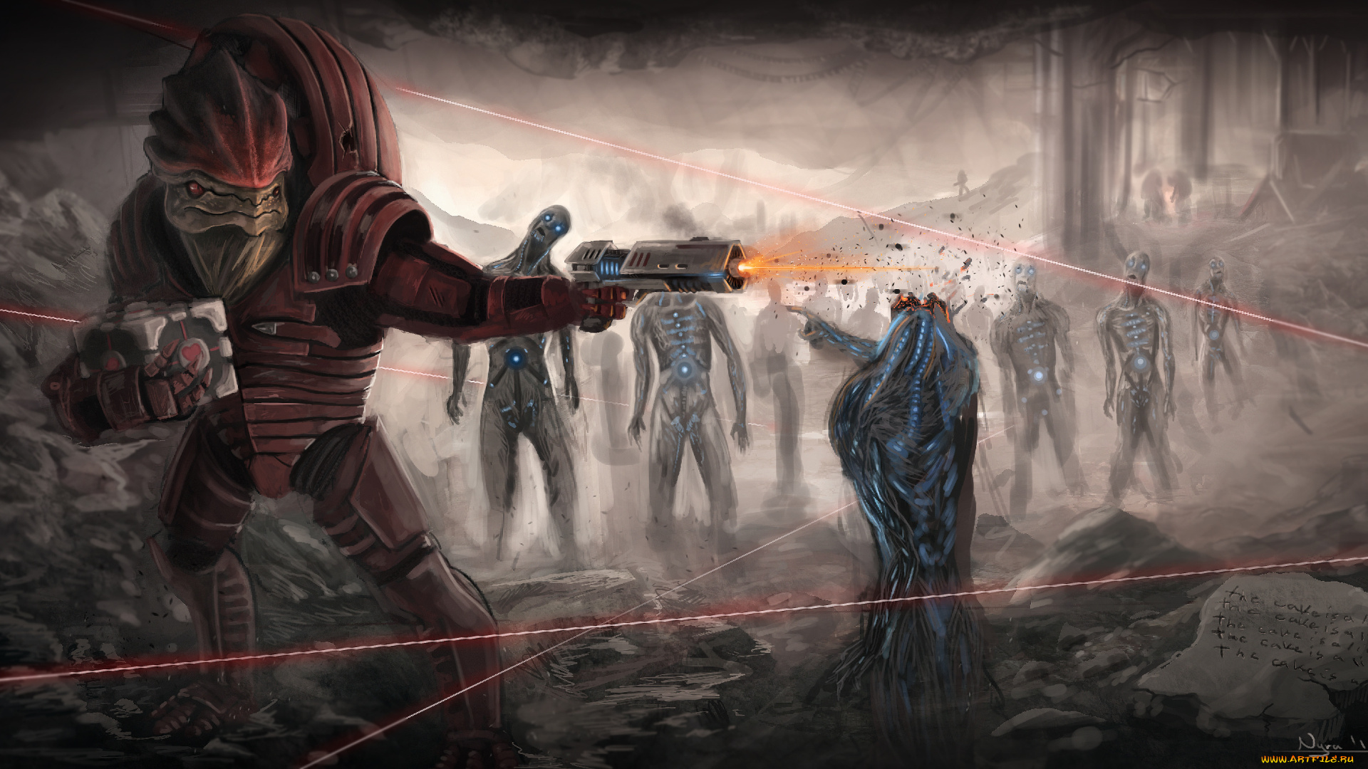 фэнтези, иные, миры, времена, роботы, существа, нежить