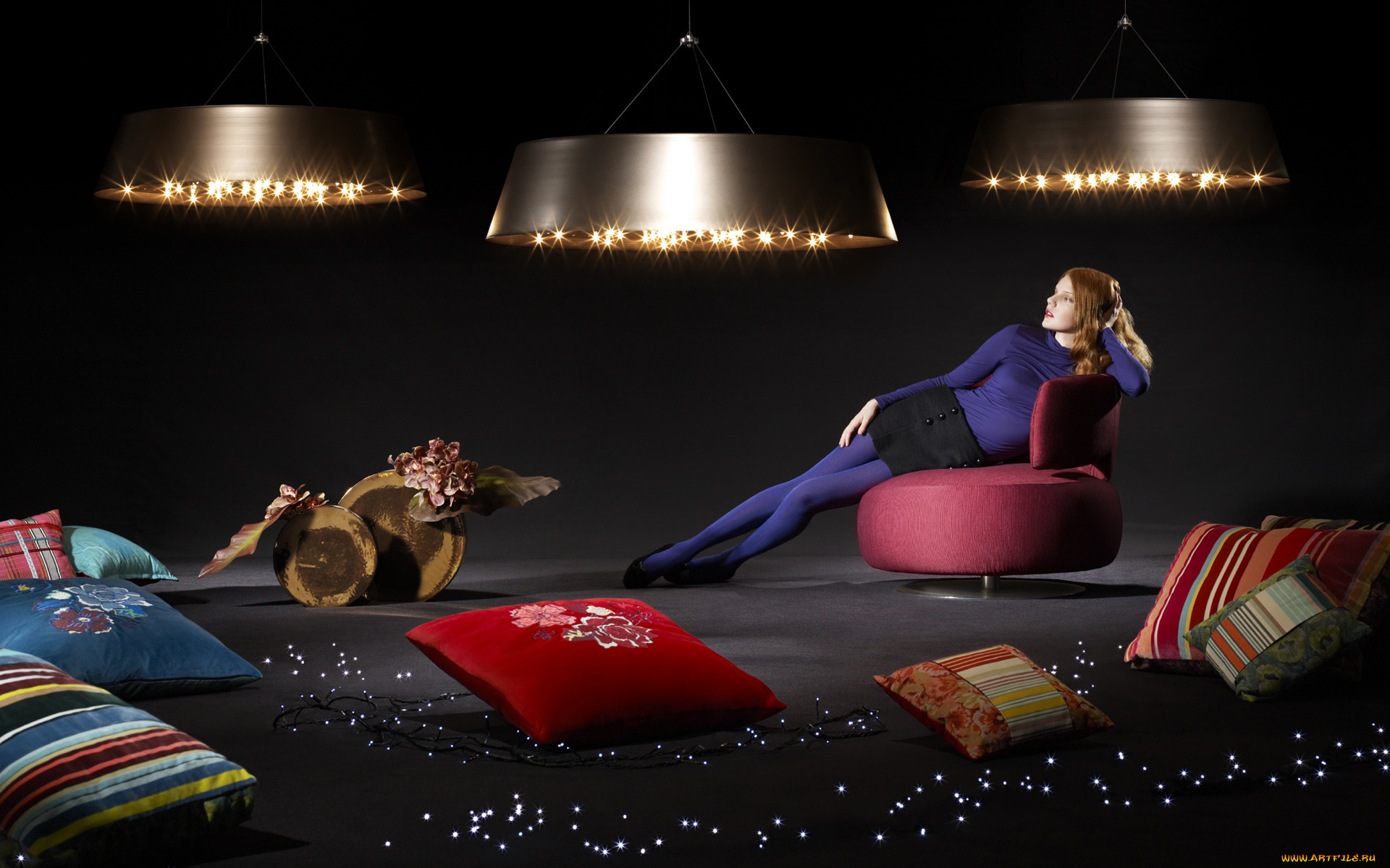 -Unsort, Креатив, девушки, unsort, креатив, подушки, девушка, тёмный