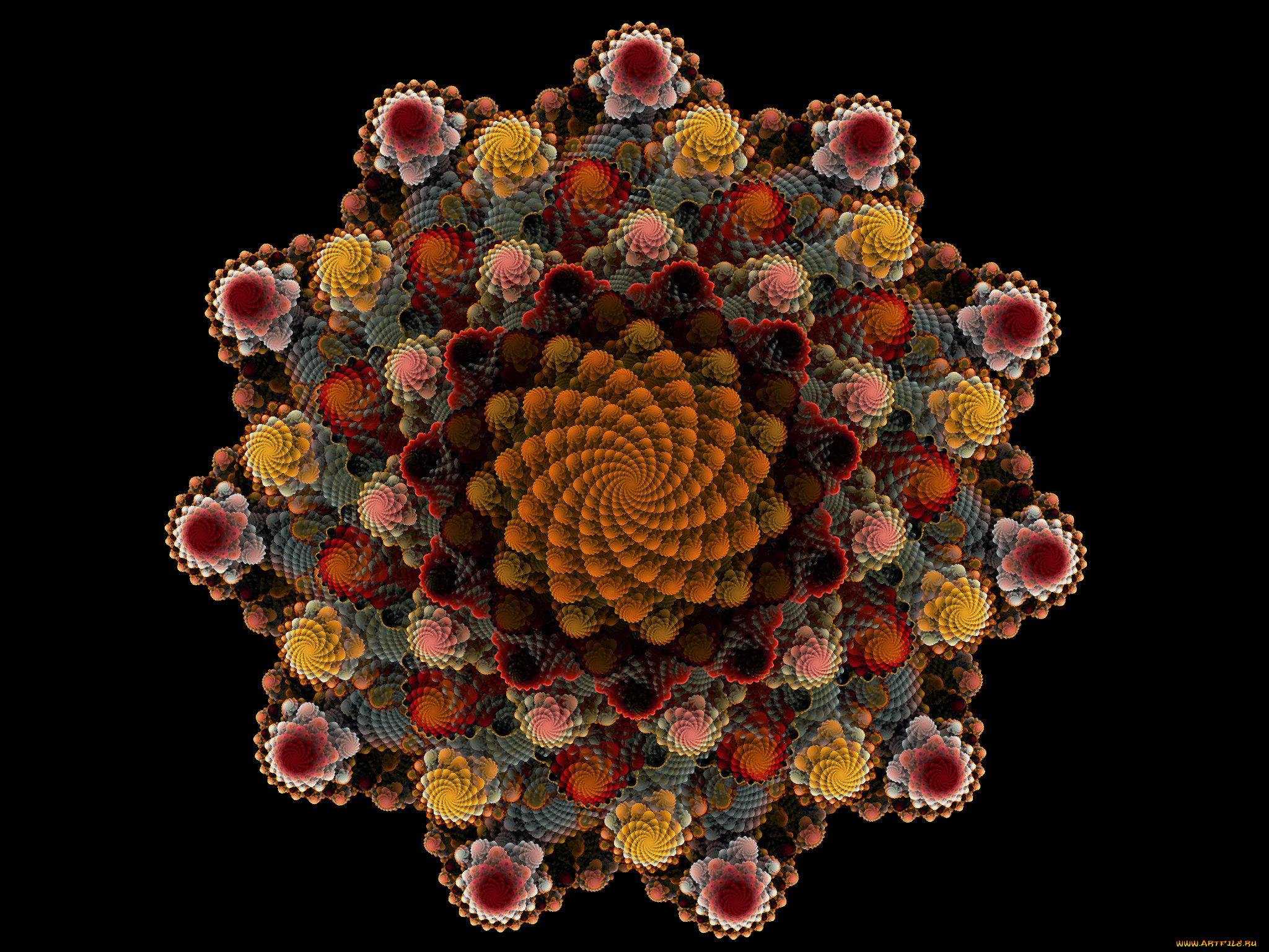 3д, графика, fractal, фракталы, фактал, тёмный, узор