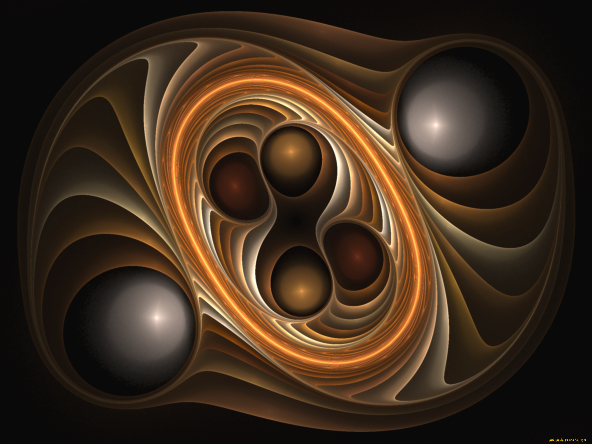 3д, графика, fractal, фракталы, фактал, узор, тёмный