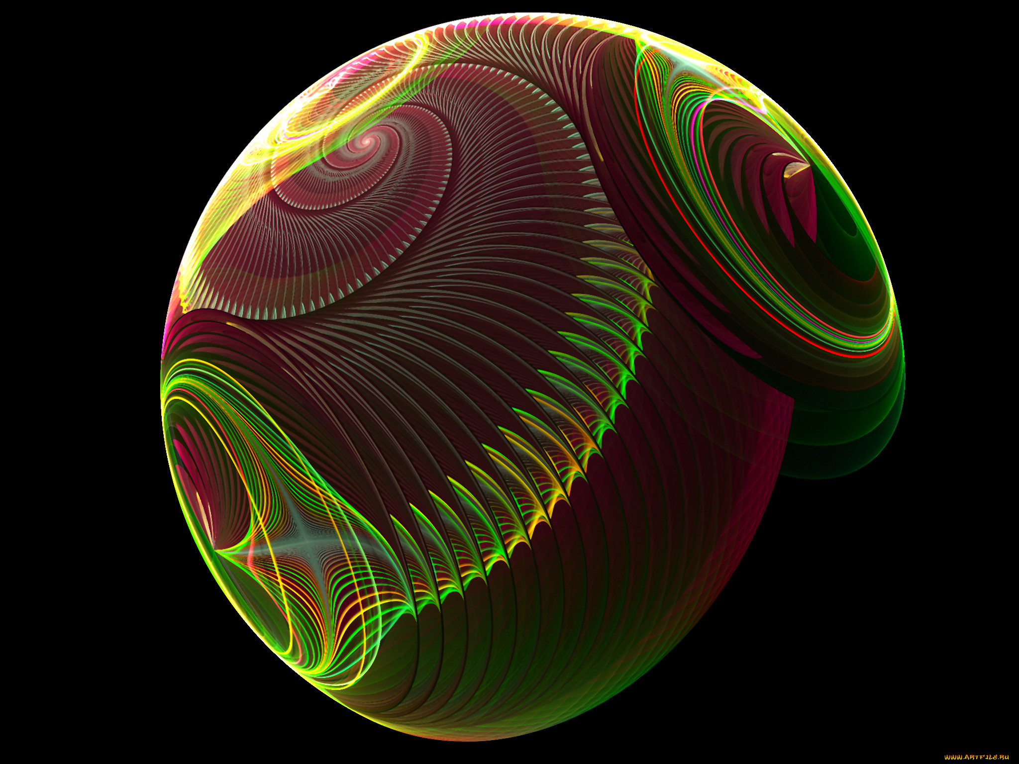 3д, графика, fractal, фракталы, тёмный, абстракция