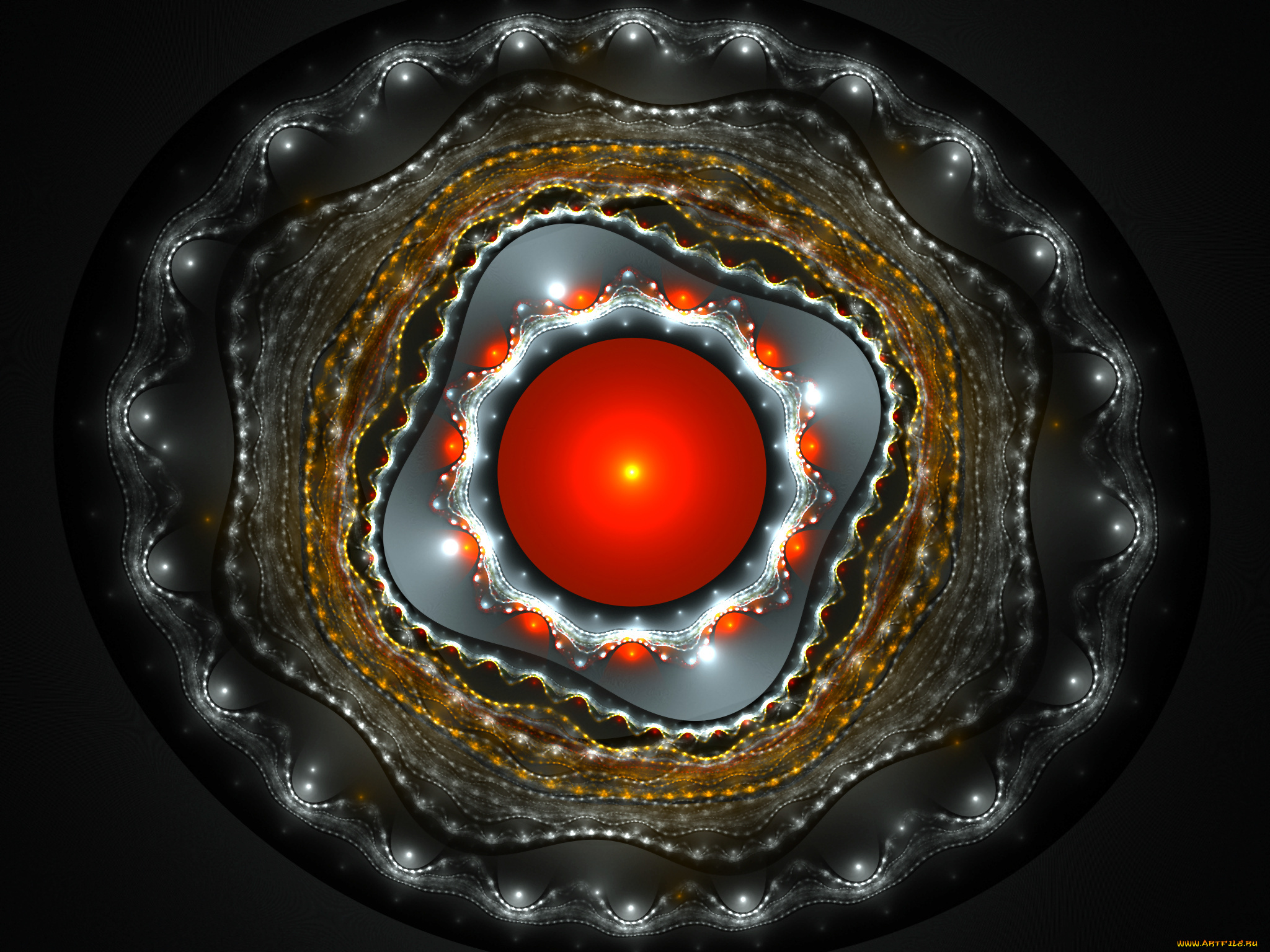 3д, графика, fractal, фракталы, тёмный, абстракция