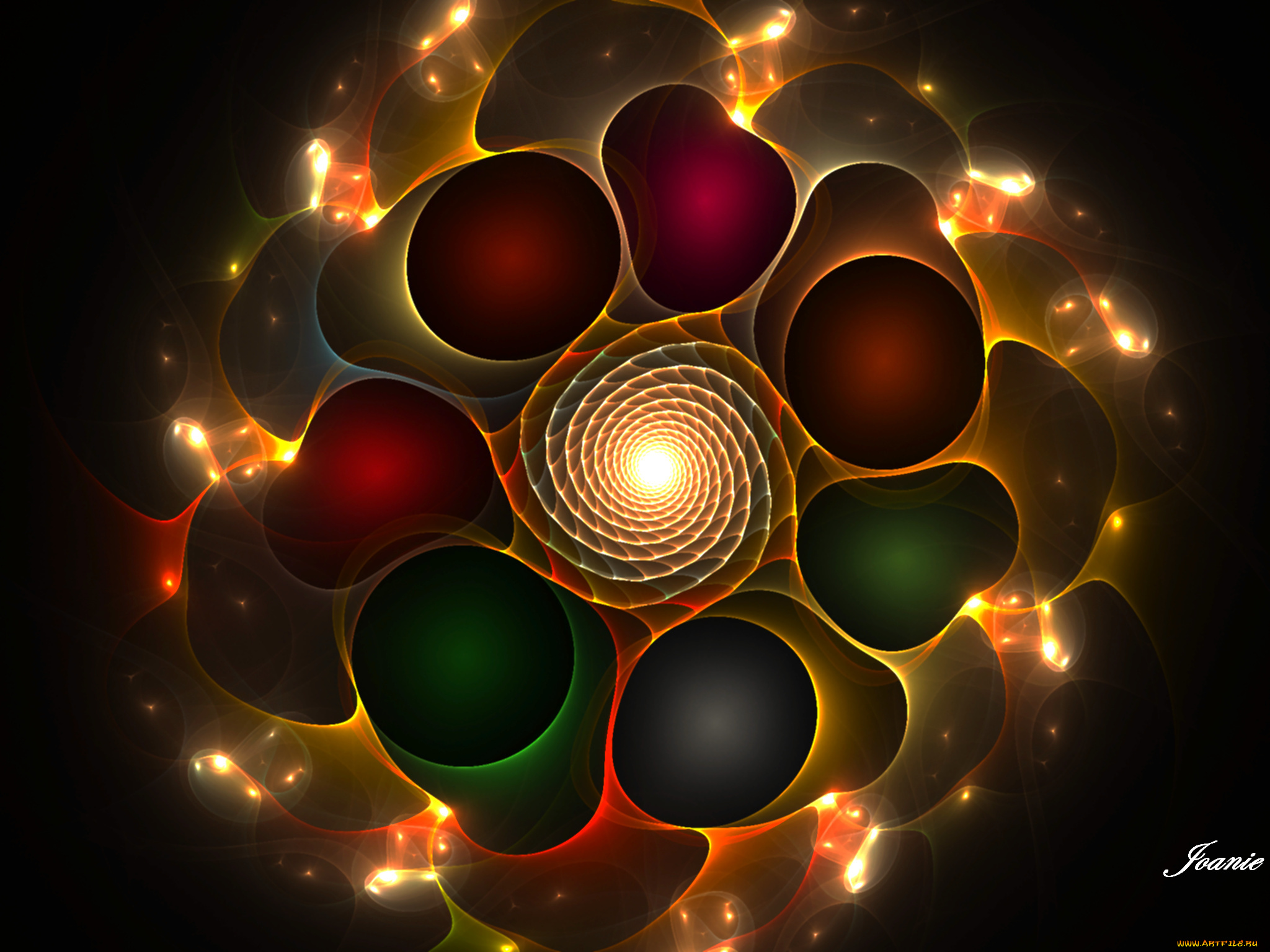 3д, графика, fractal, фракталы, узор, тёмный, фрактал