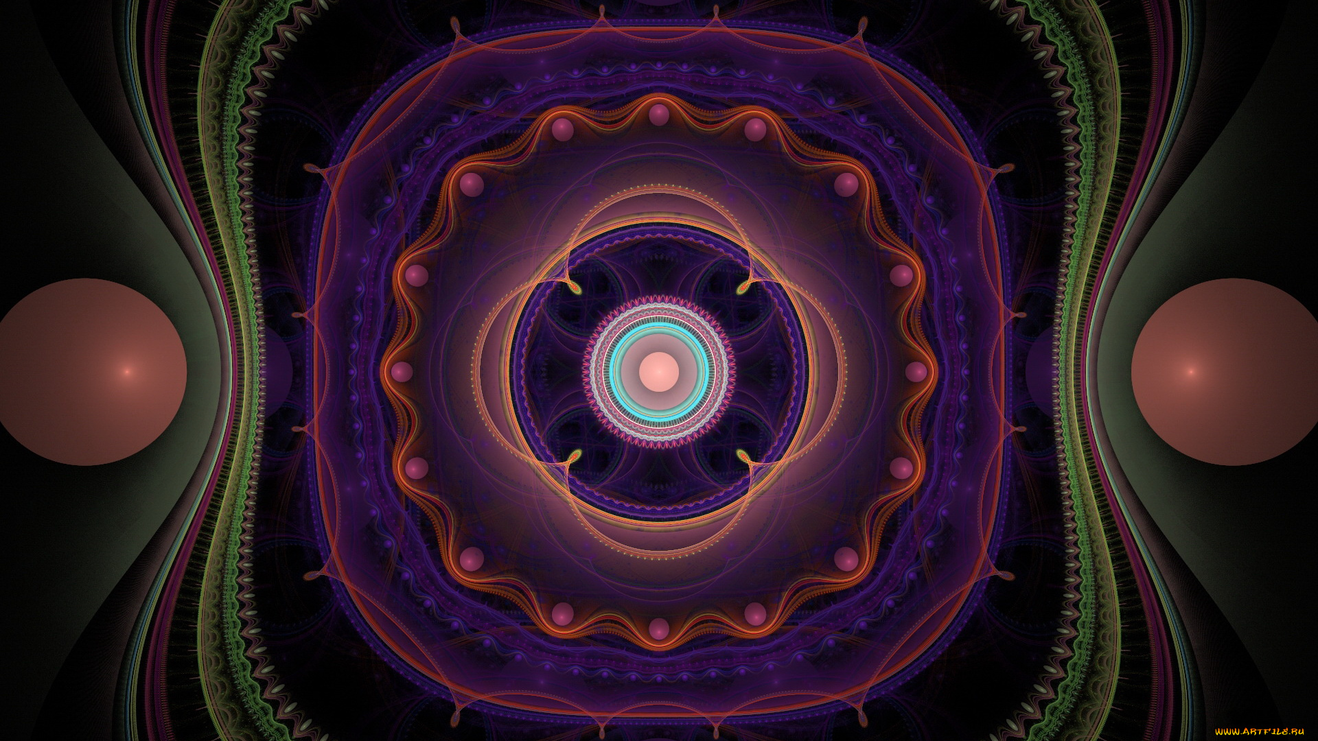 3д, графика, fractal, фракталы, узор, цвета, фон