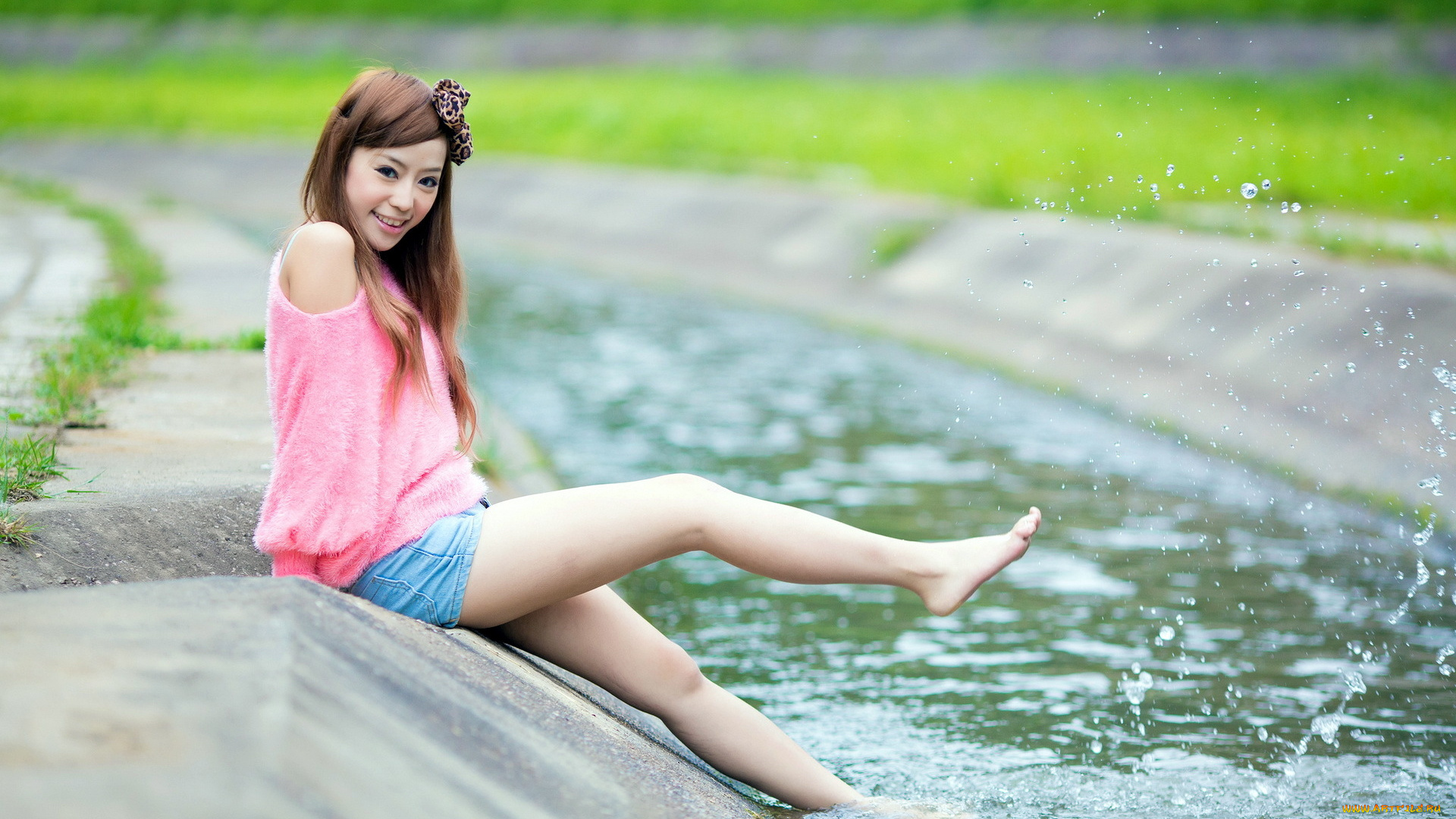 -Unsort, Азиатки, девушки, unsort, азиатки, вода