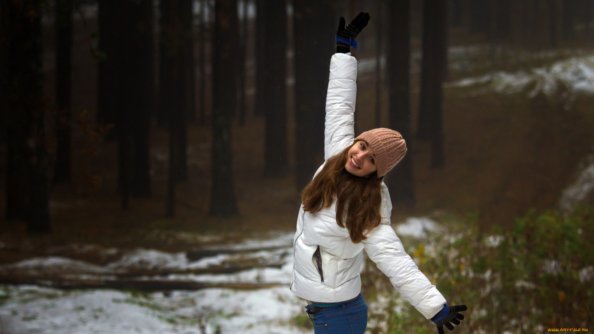 -Unsort, Брюнетки, Шатенки, девушки, unsort, брюнетки, шатенки, снег