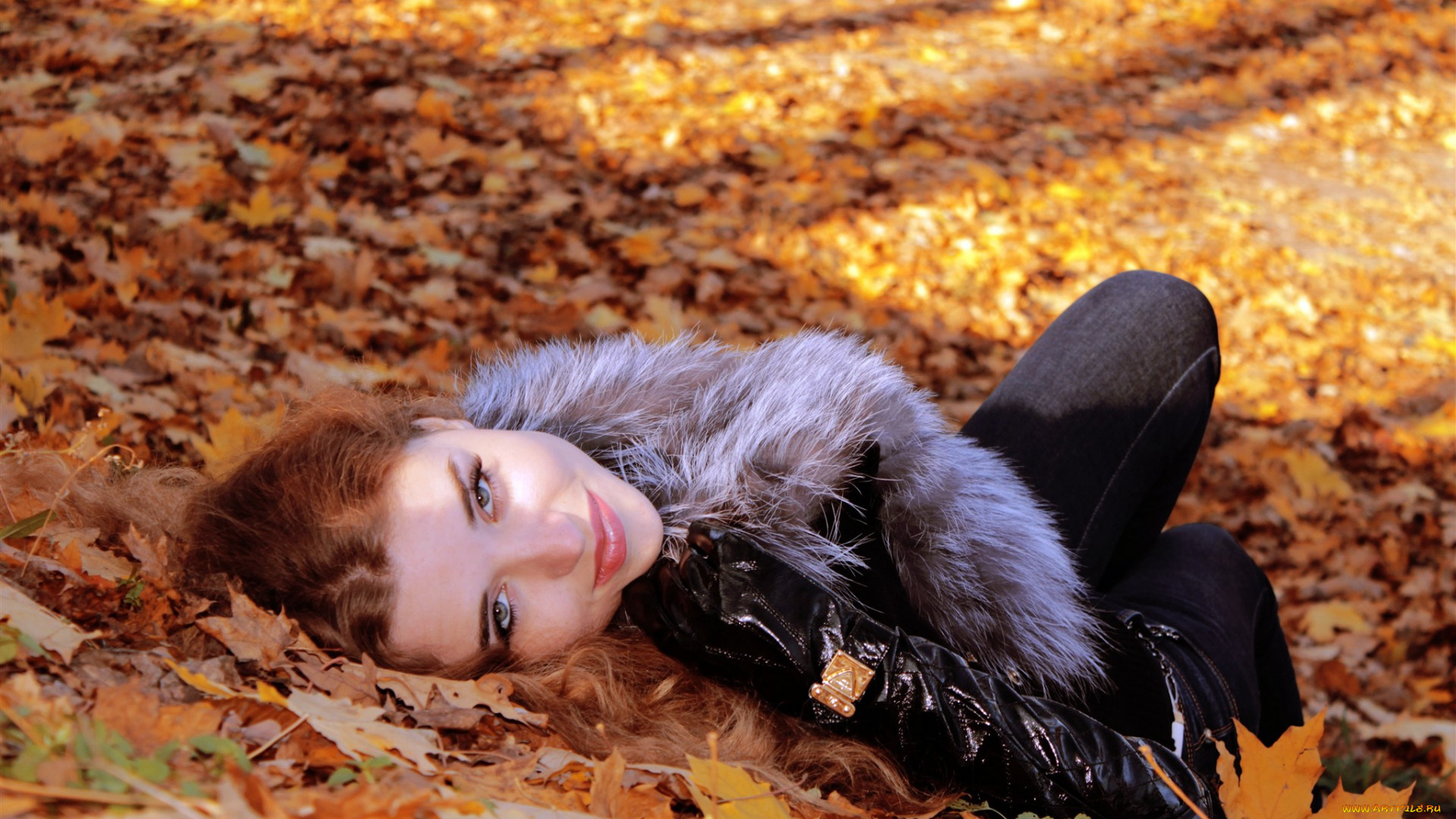 -Unsort, Брюнетки, Шатенки, девушки, unsort, брюнетки, шатенки, листья