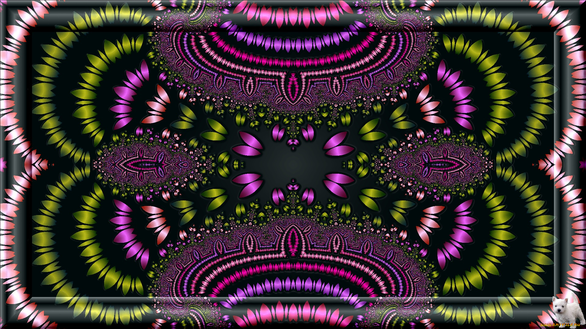 3д, графика, fractal, фракталы, цвета, узор, фон