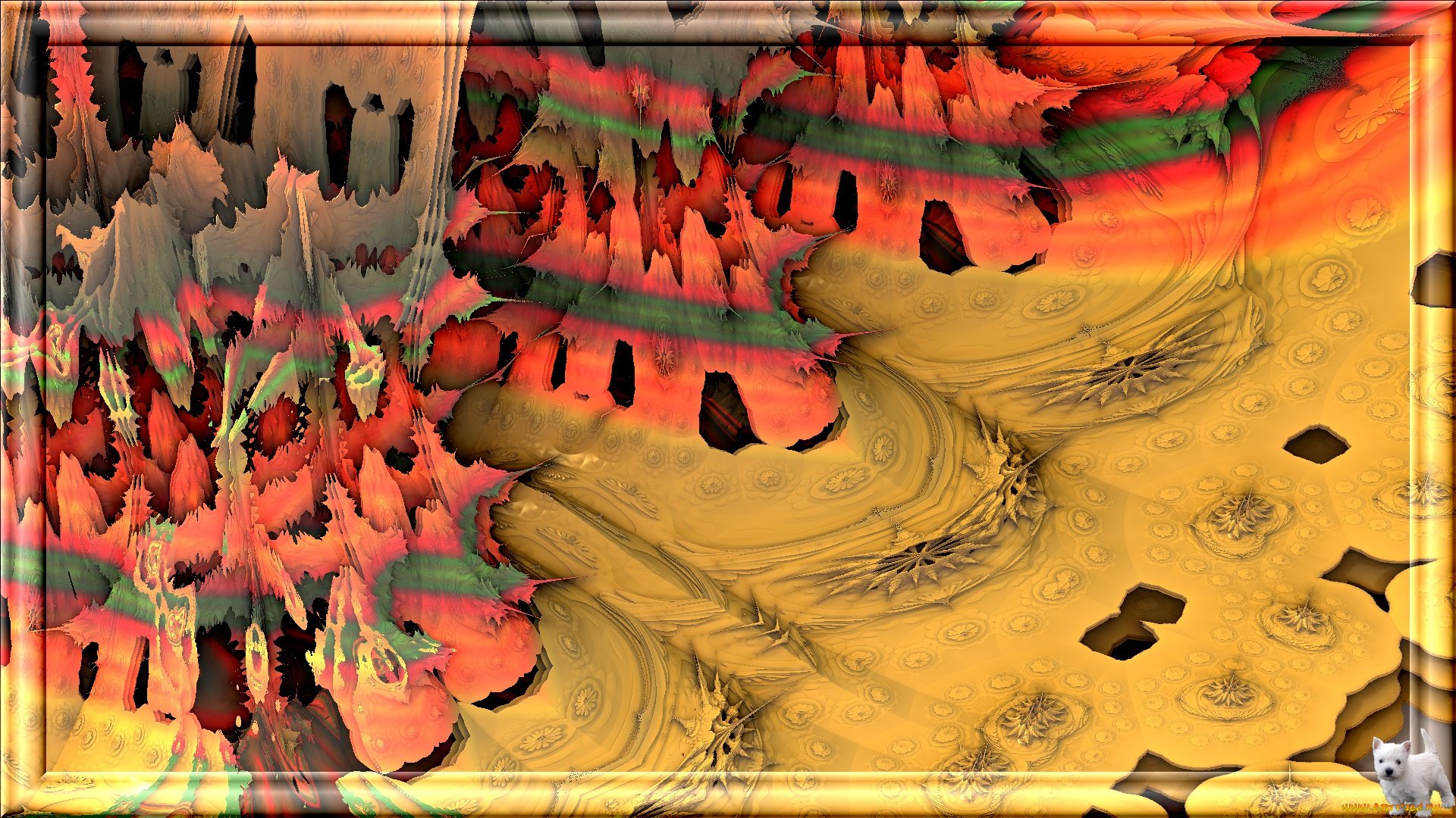 3д, графика, fractal, фракталы, фон, цвета, узор