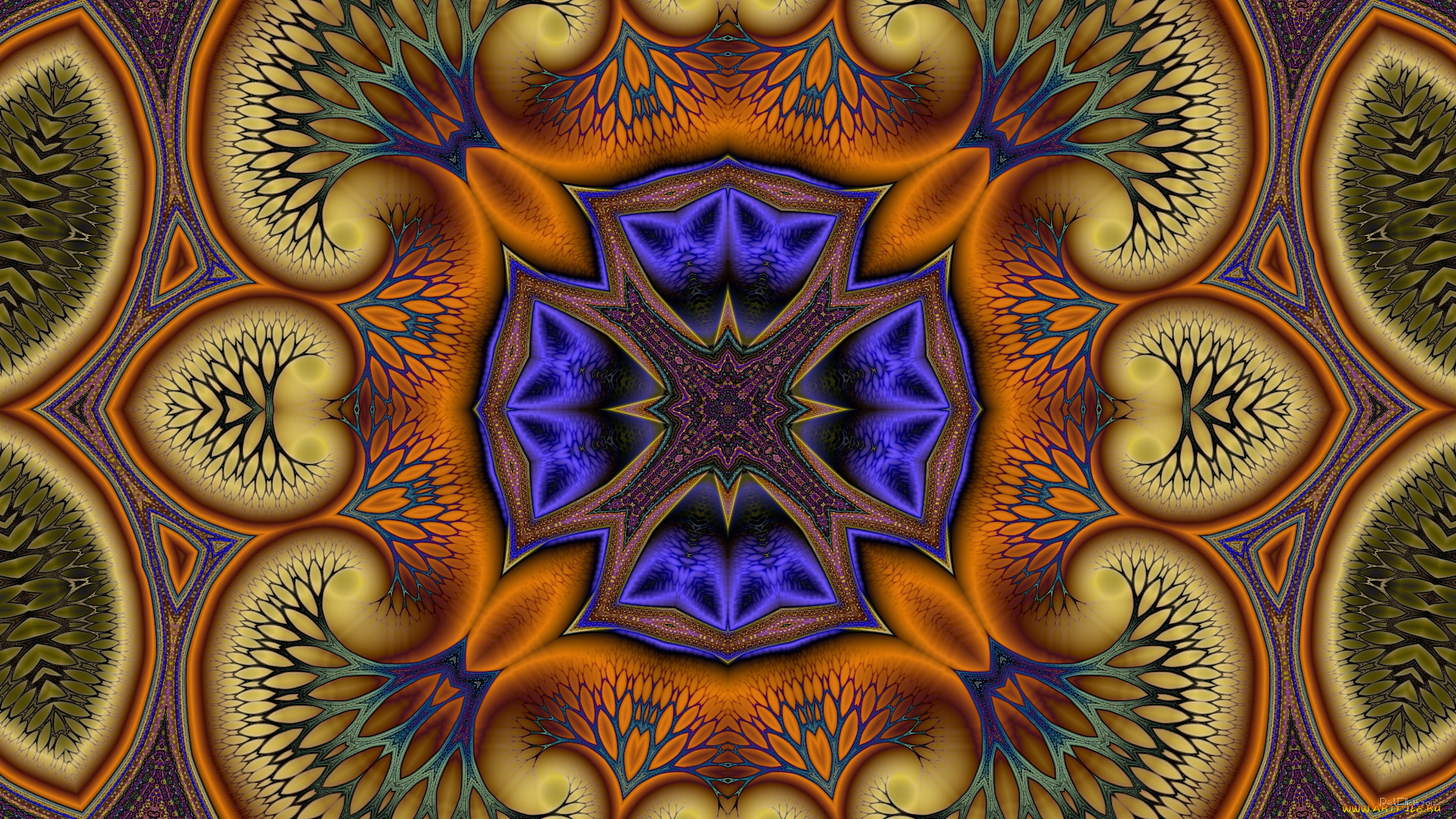 3д, графика, fractal, фракталы, узор, цвета, фон