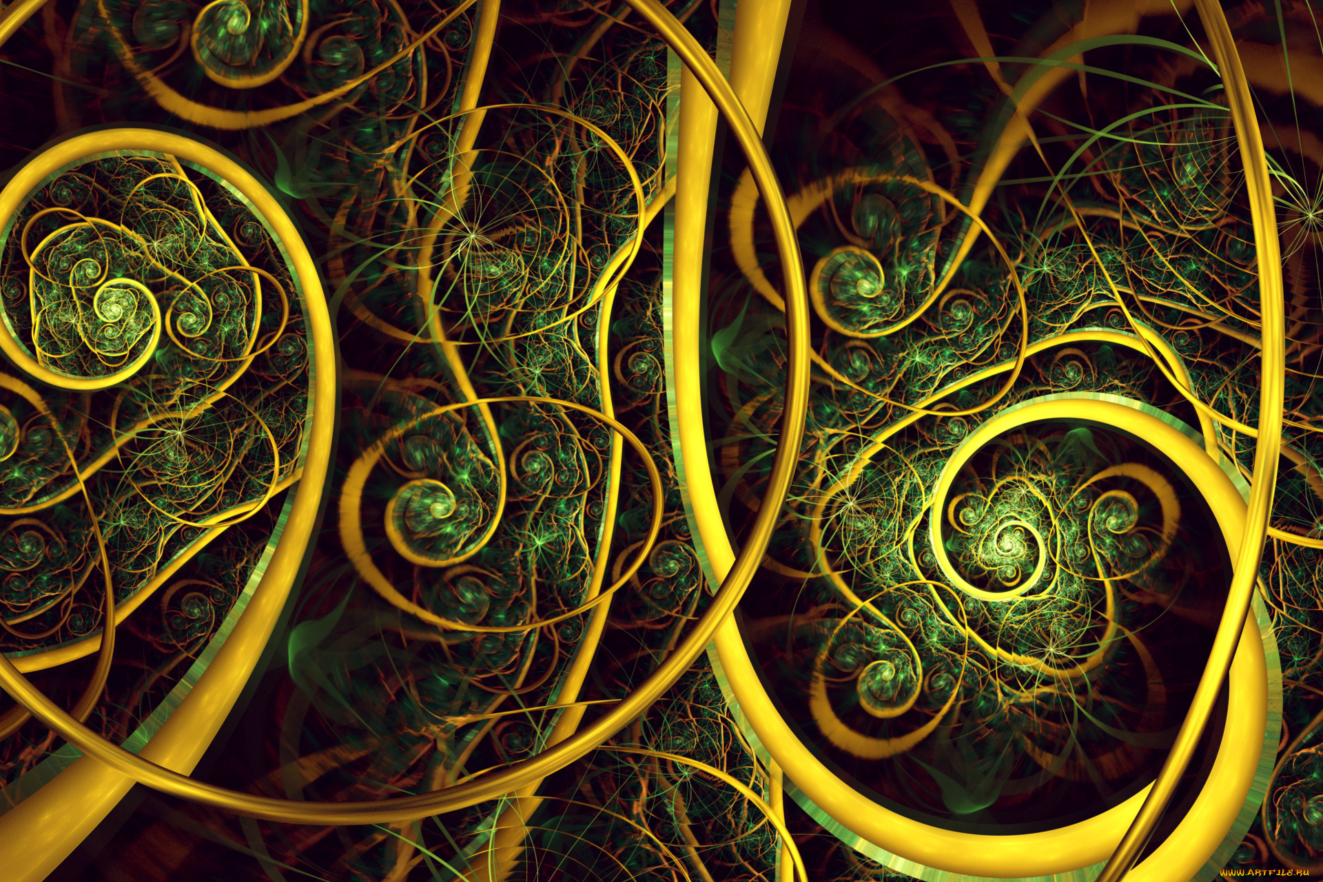 3д, графика, fractal, фракталы, узор