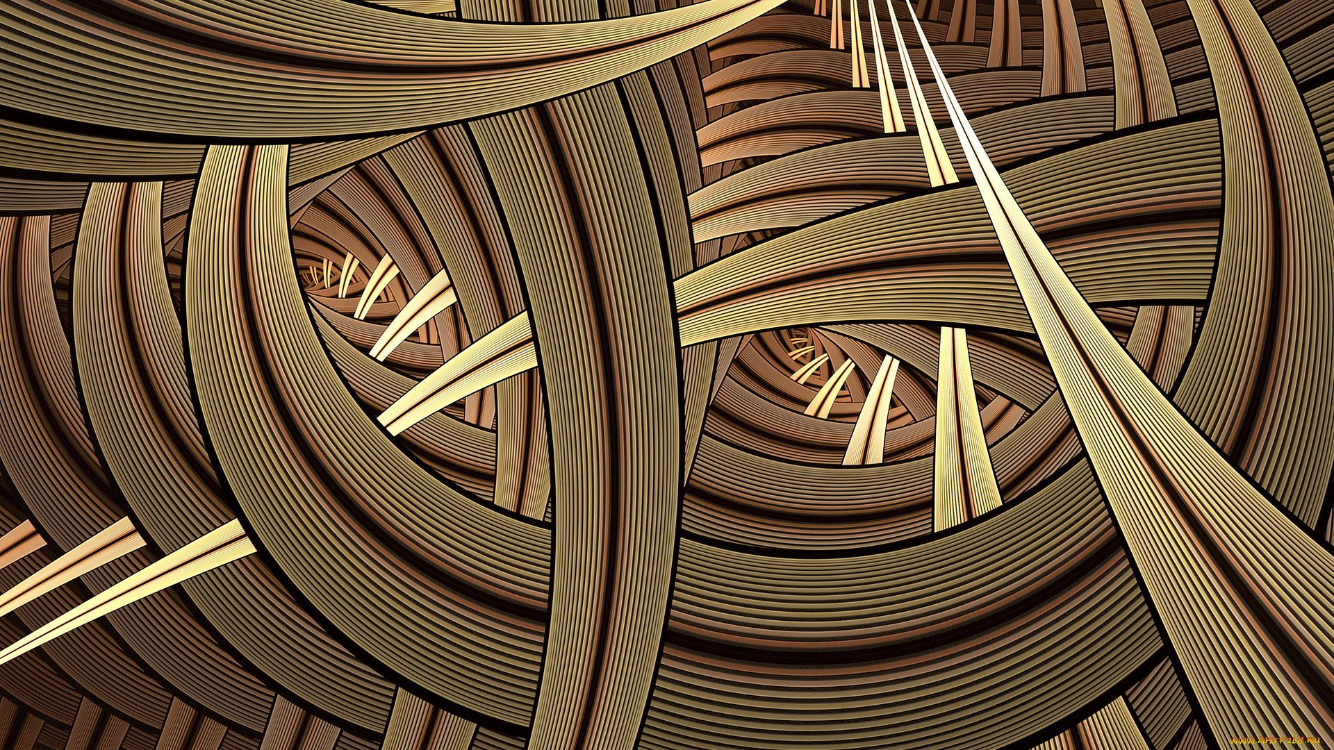 3д, графика, фракталы, , fractal, цвета, полосы, линии