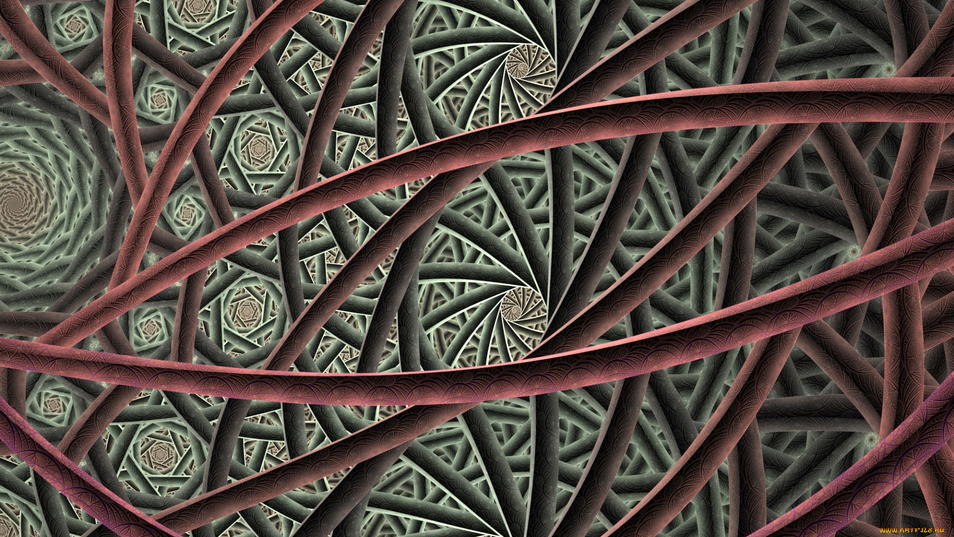 3д, графика, фракталы, , fractal, фон, узор, цвета