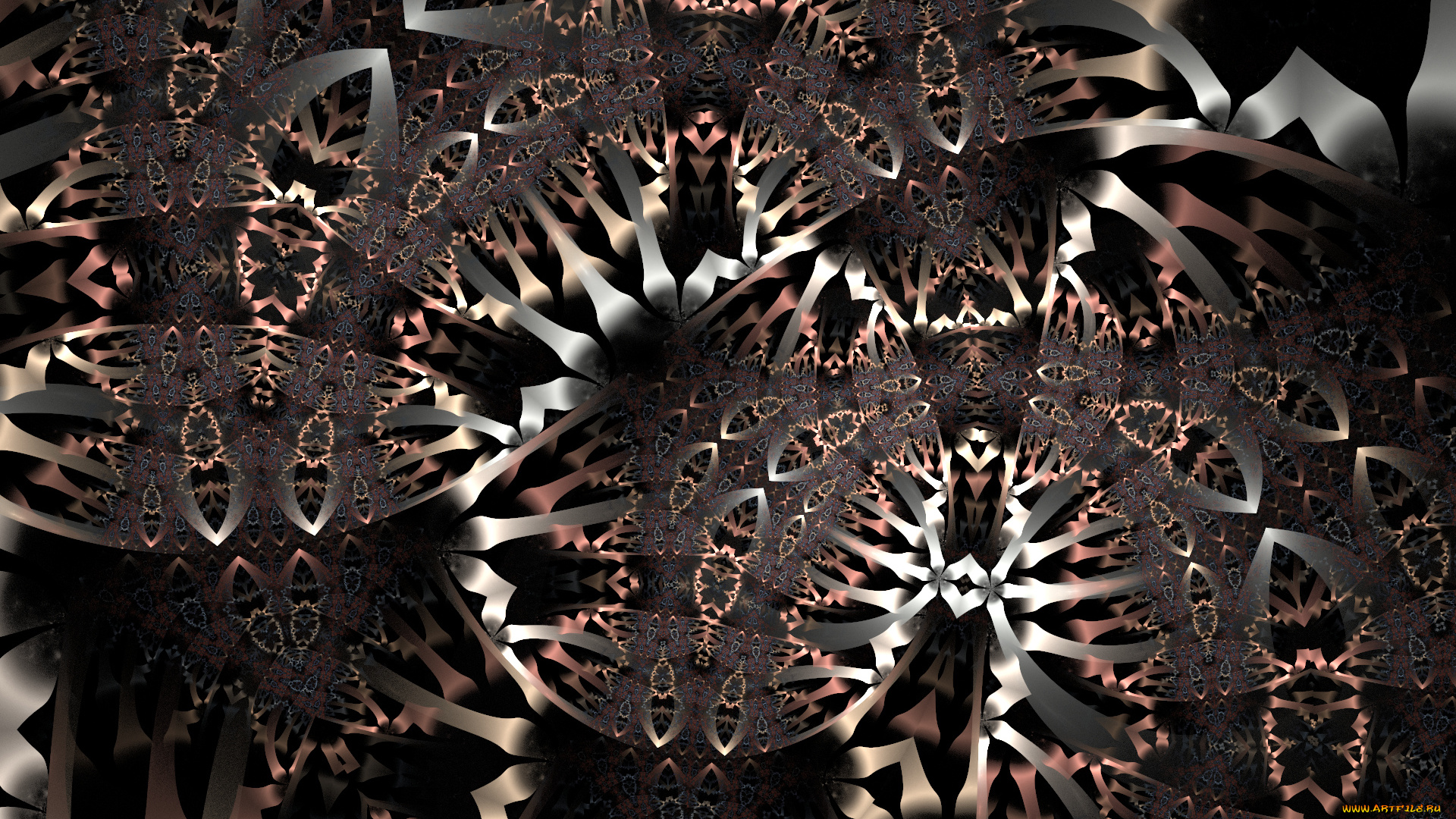 3д, графика, фракталы, , fractal, узор, фон, цвета