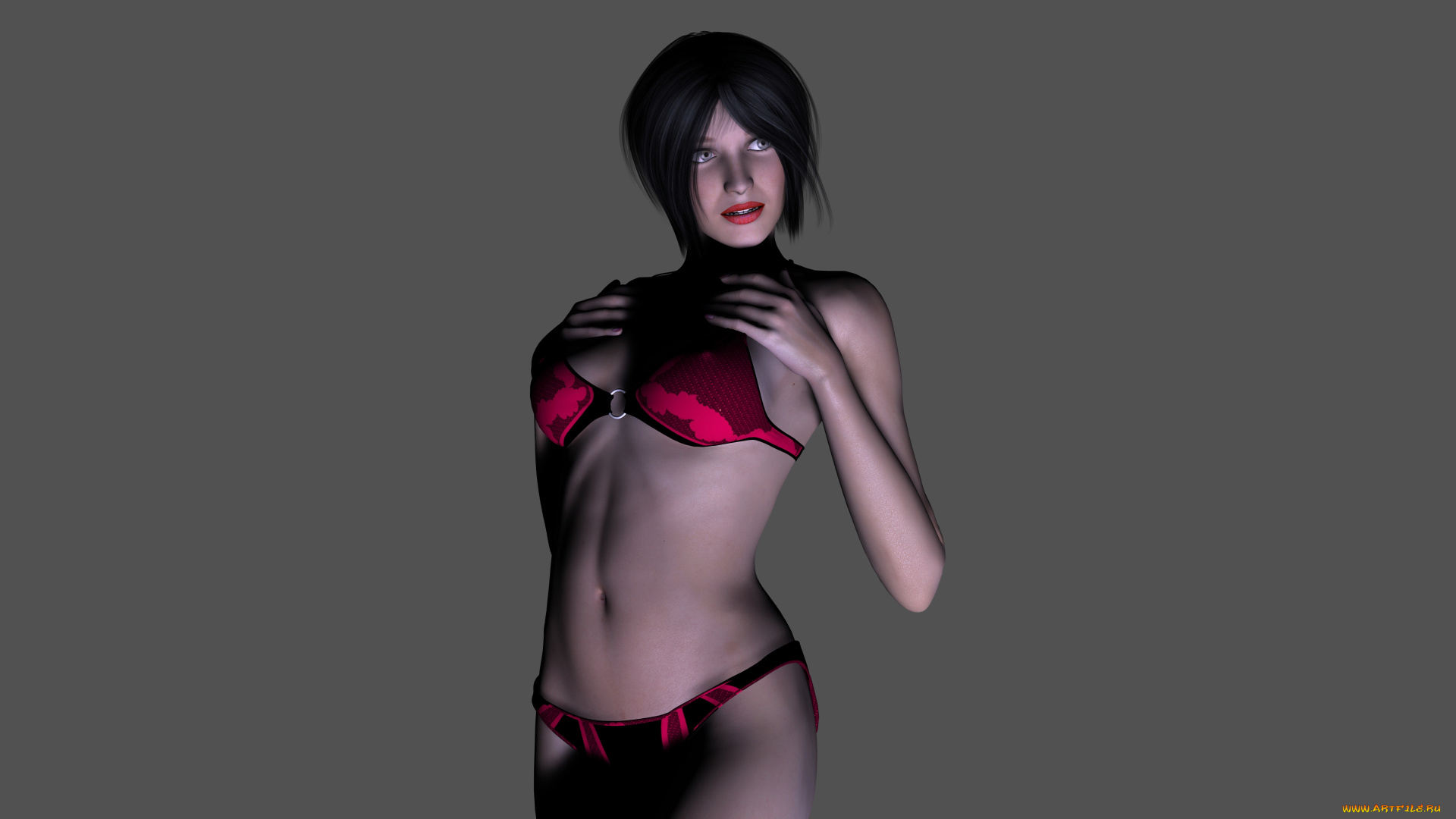 3д, графика, люди, , people, девушка, взгляд, фон