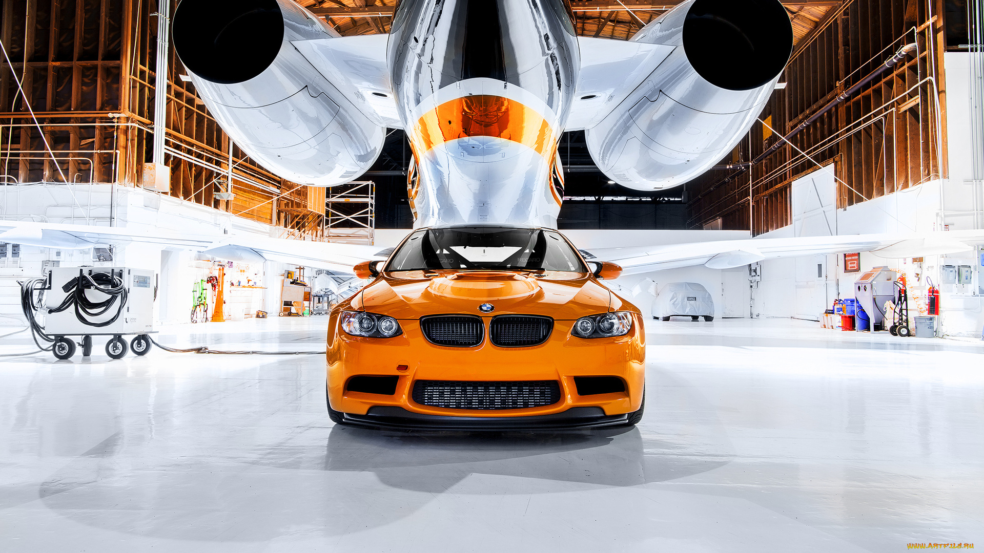 автомобили, bmw, ангар, orange, m3, gts