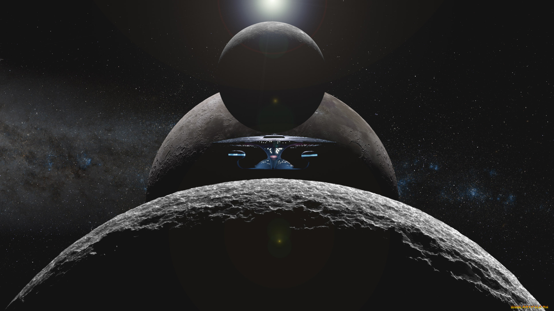 космос, арт, вселенная, звезды, планеты