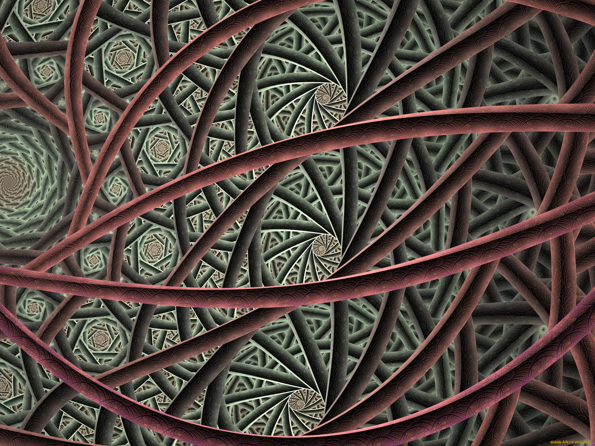 3д, графика, фракталы, , fractal, фон, узор, цвета