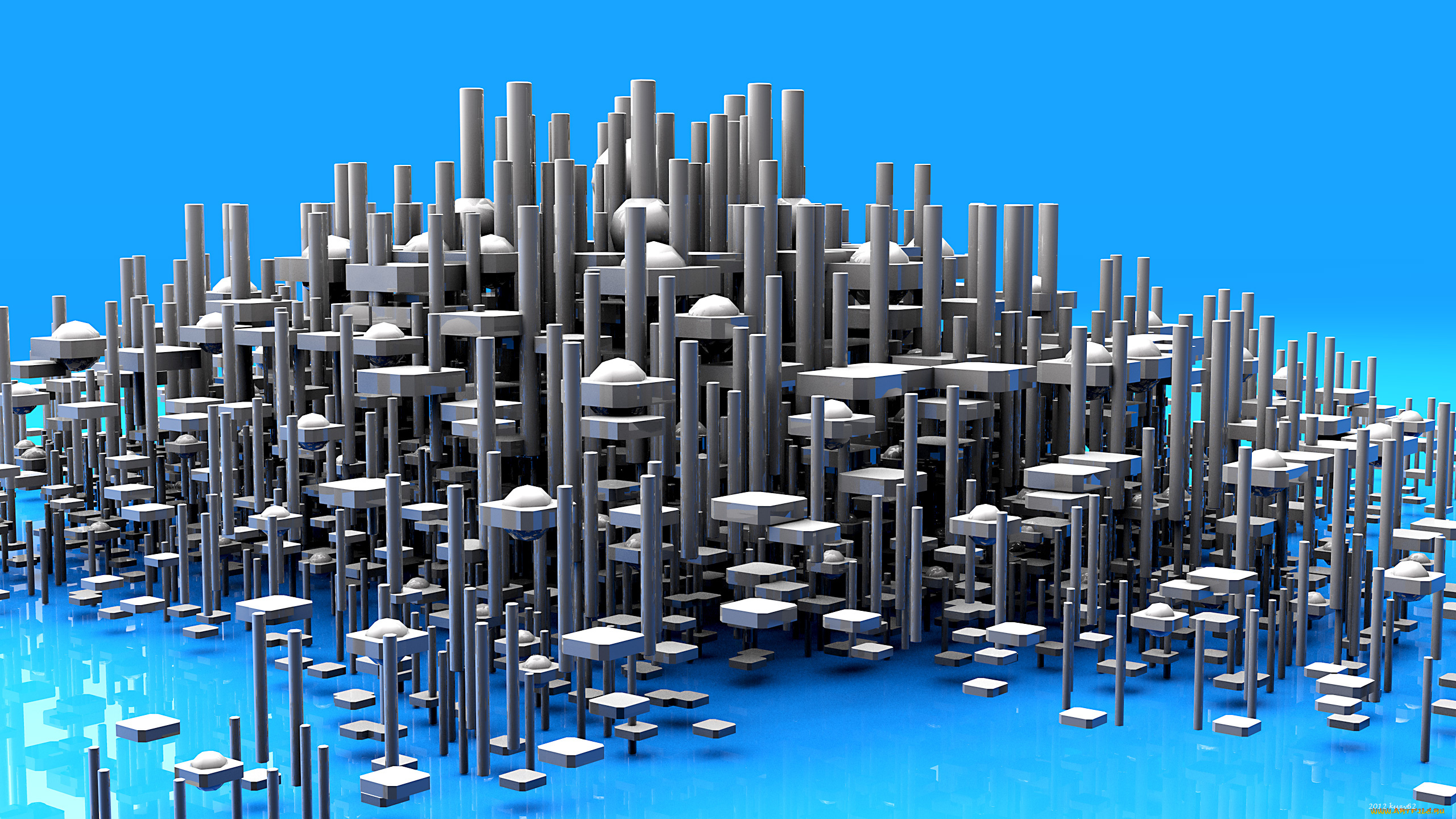 3д, графика, моделирование, , modeling, синий