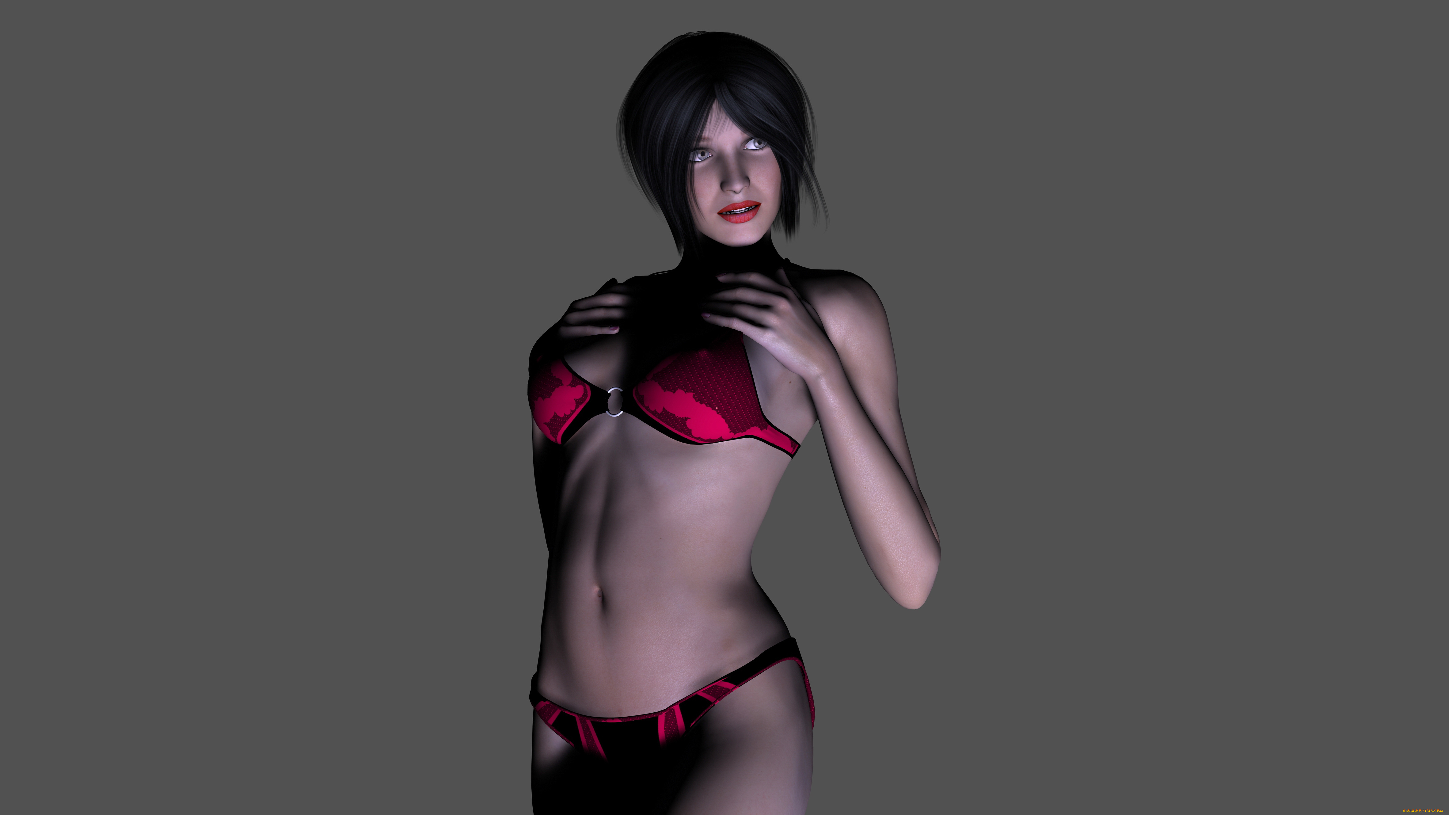 3д, графика, люди, , people, девушка, взгляд, фон