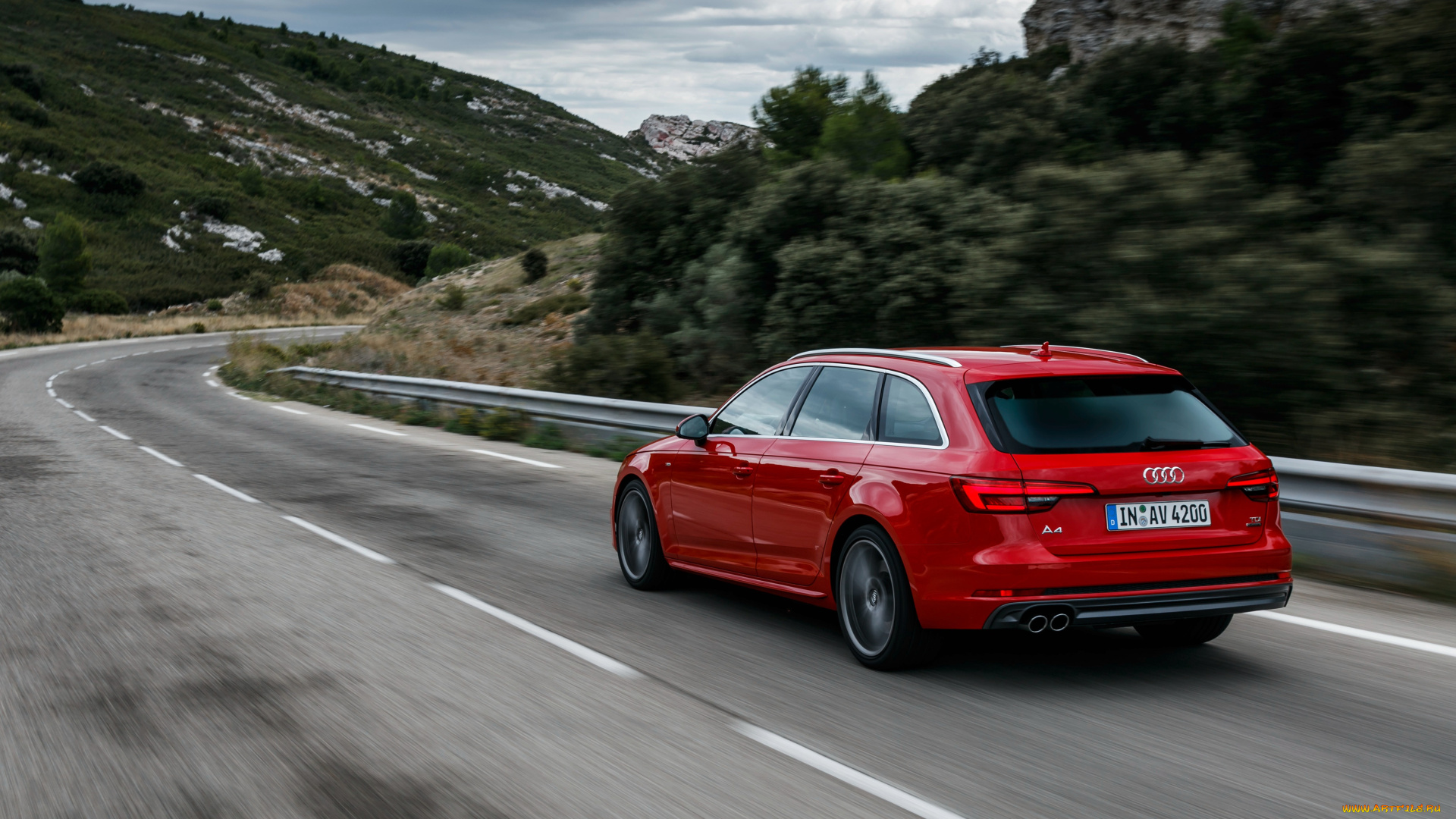 автомобили, audi, 2015г, красный, avant, tdi, quattro, s, line, a4, b9