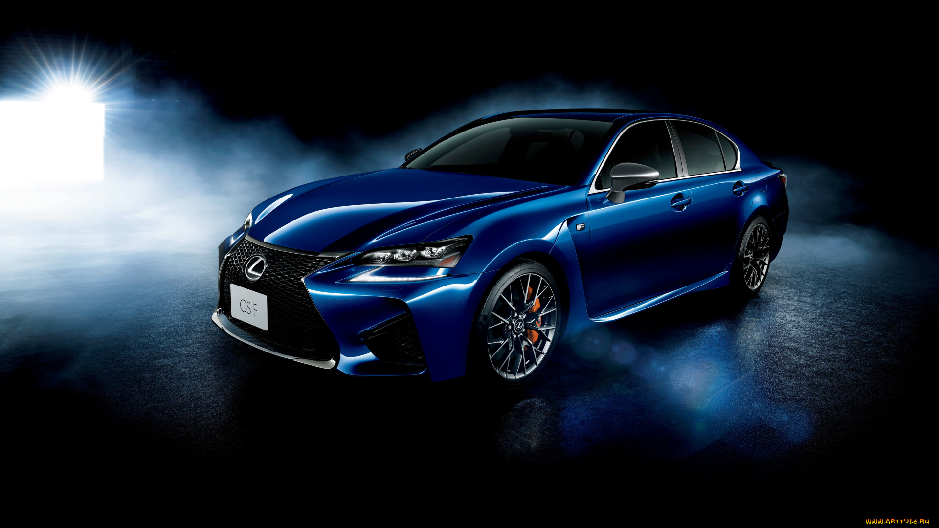 автомобили, lexus, jp-spec, gs, f, синий, 2015г