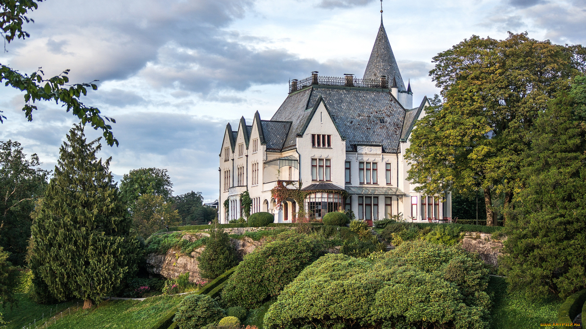 gamlehaugen, castle, города, -, дворцы, , замки, , крепости, замок, парк