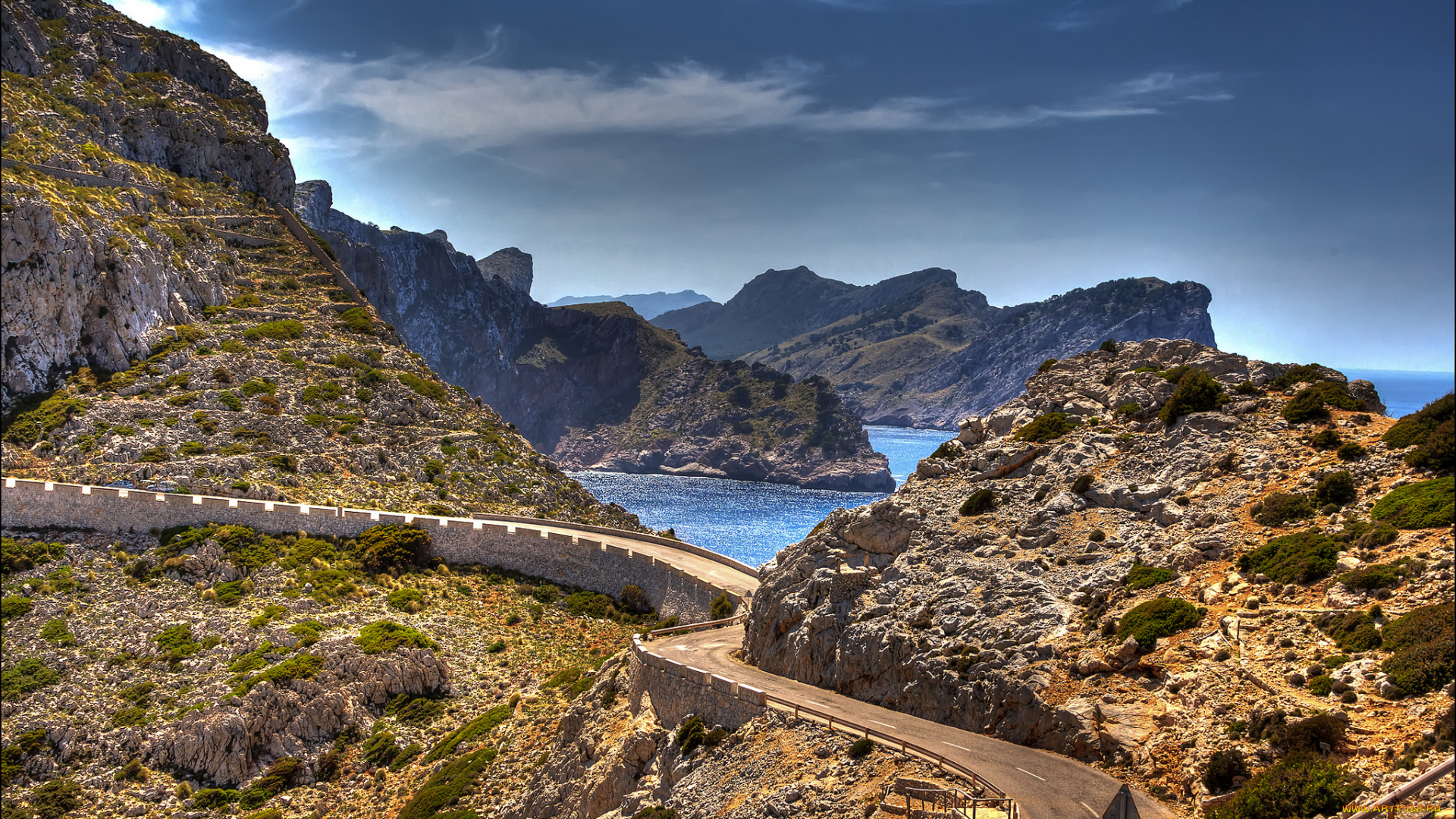 природа, дороги, шоссе, побережье