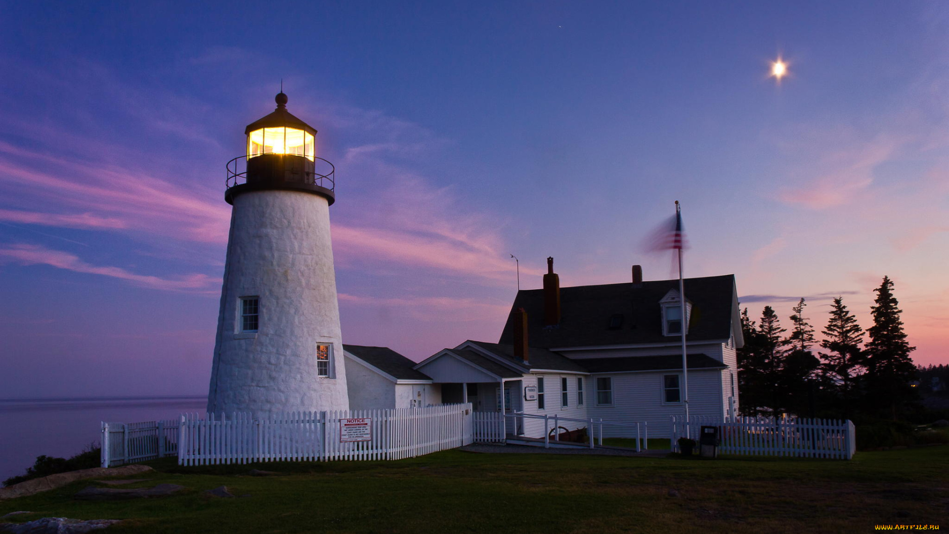 природа, маяки, закат, пейзаж, здание, маяк
