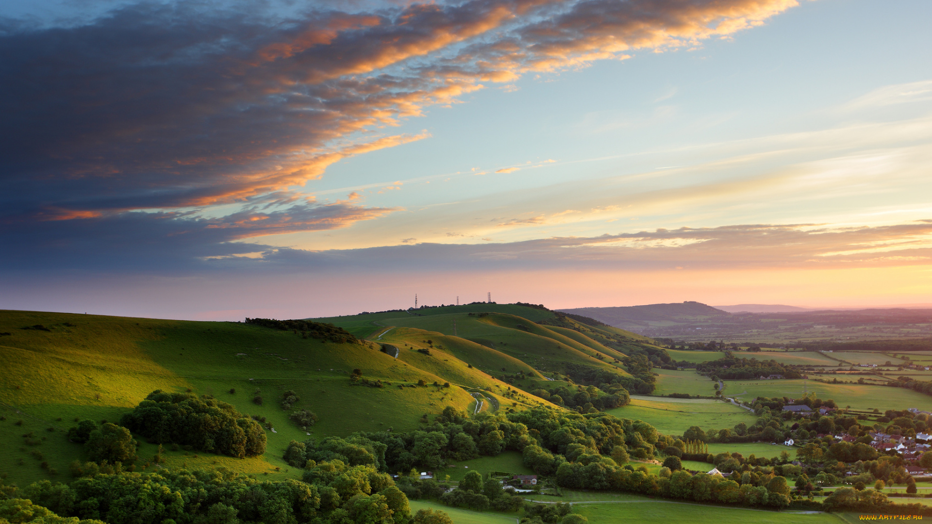 природа, пейзажи, деревья, небо
