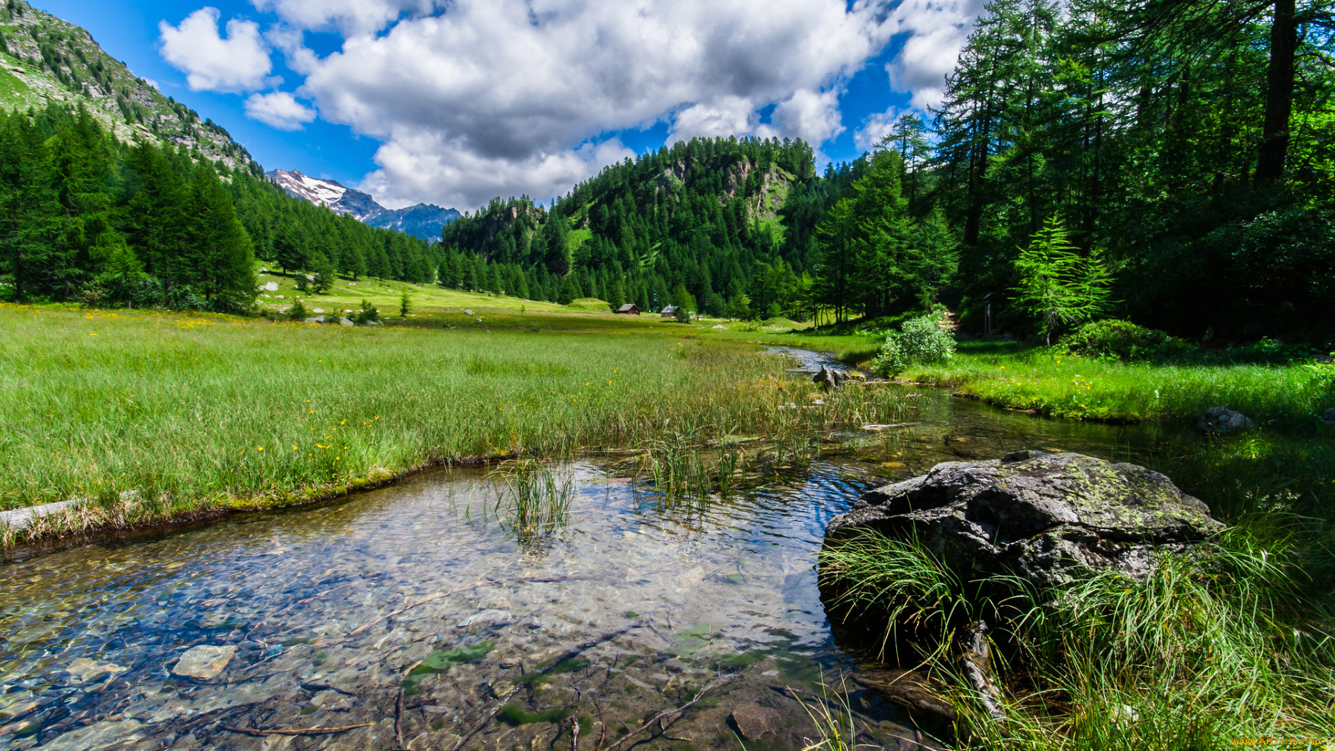 природа, реки, озера, река, лес, горы