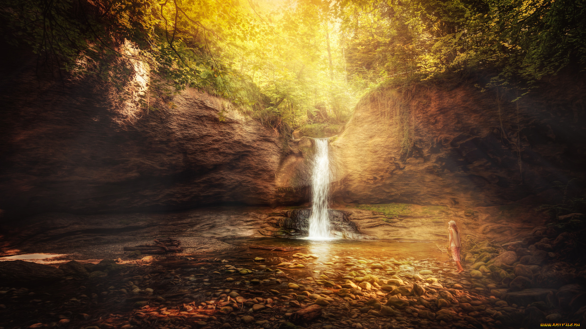 природа, водопады, водопад