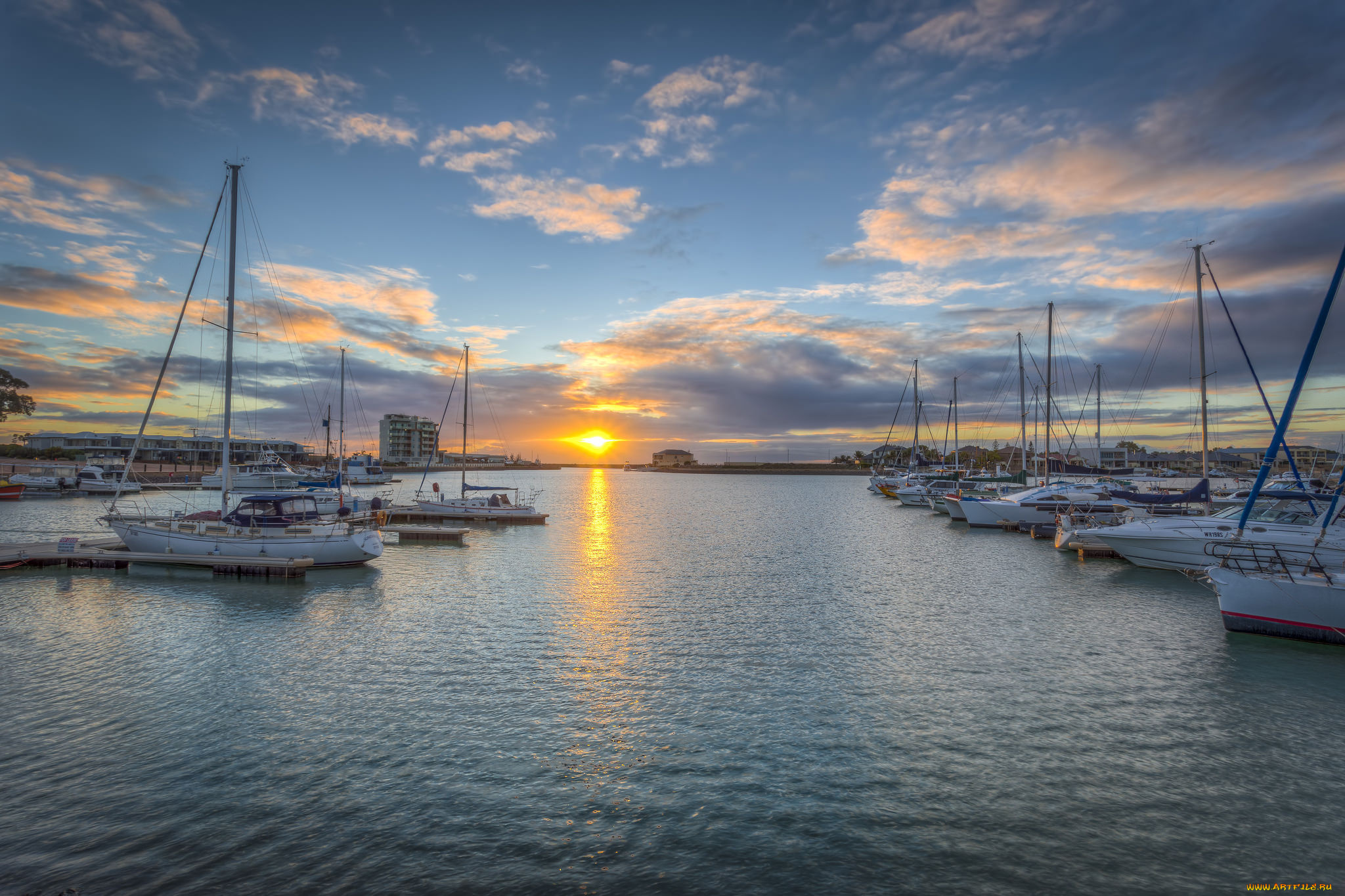 корабли, порты, , , причалы, гавань, яхты, закат