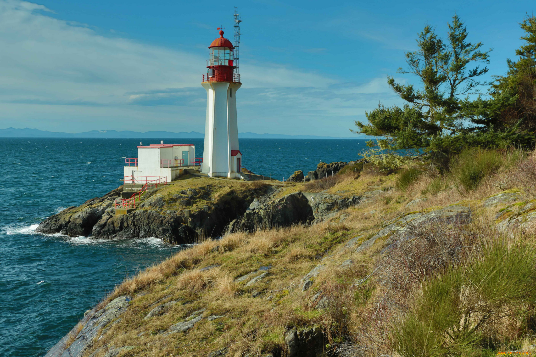 природа, маяки, маяк, побережье