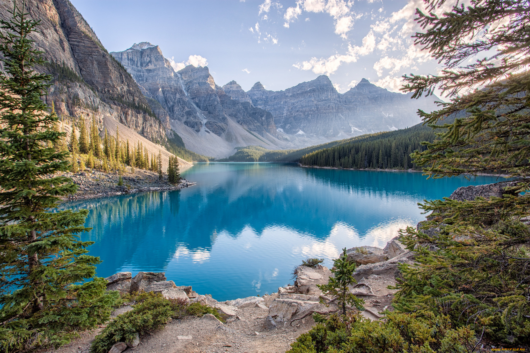 природа, реки, озера, река, лес, горы